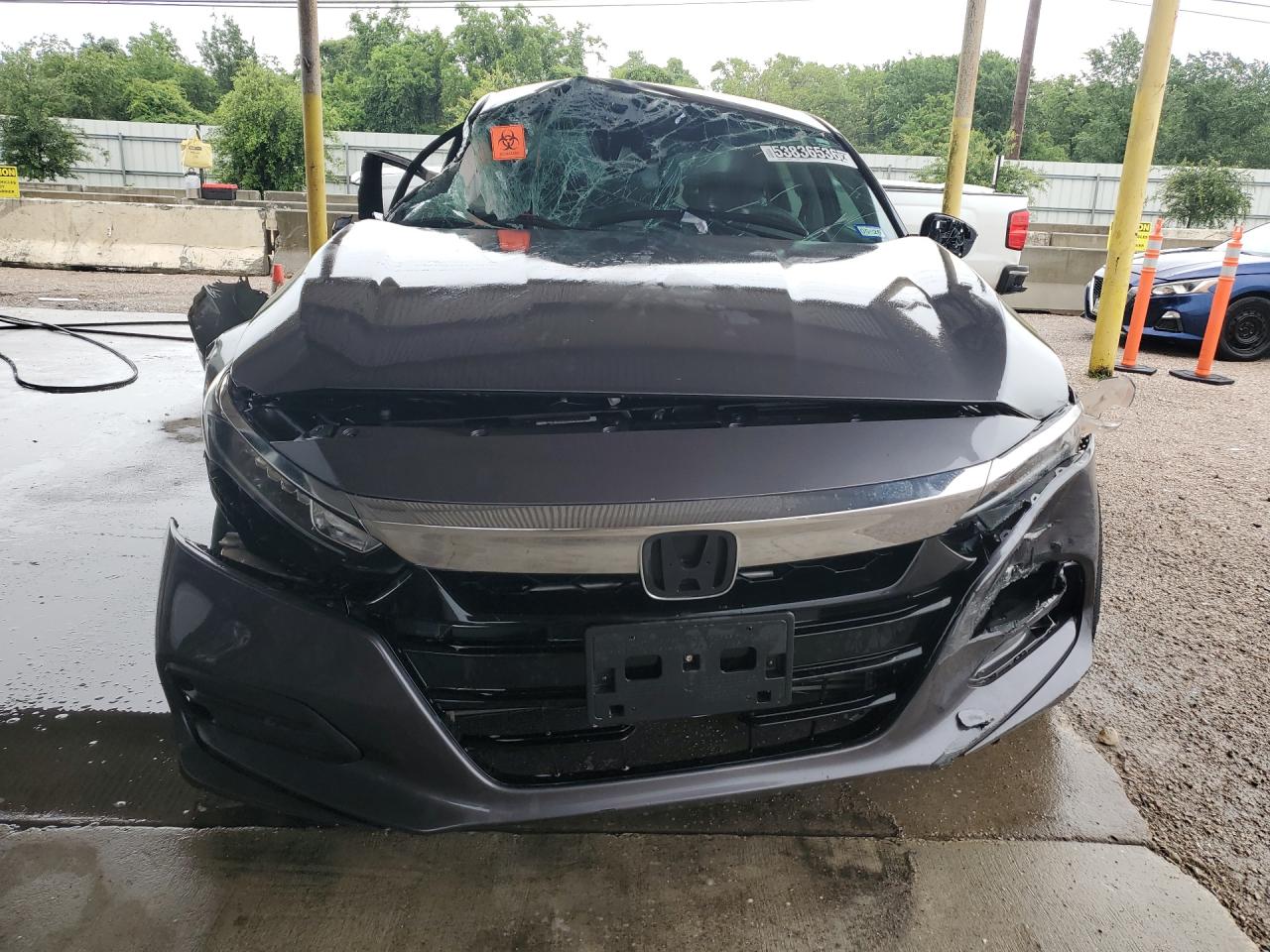 2020 Honda Accord Lx Gray vin: 1HGCV1F10LA020558 Damage: Front Bumper Reinforcement, Broken, Replacement Required