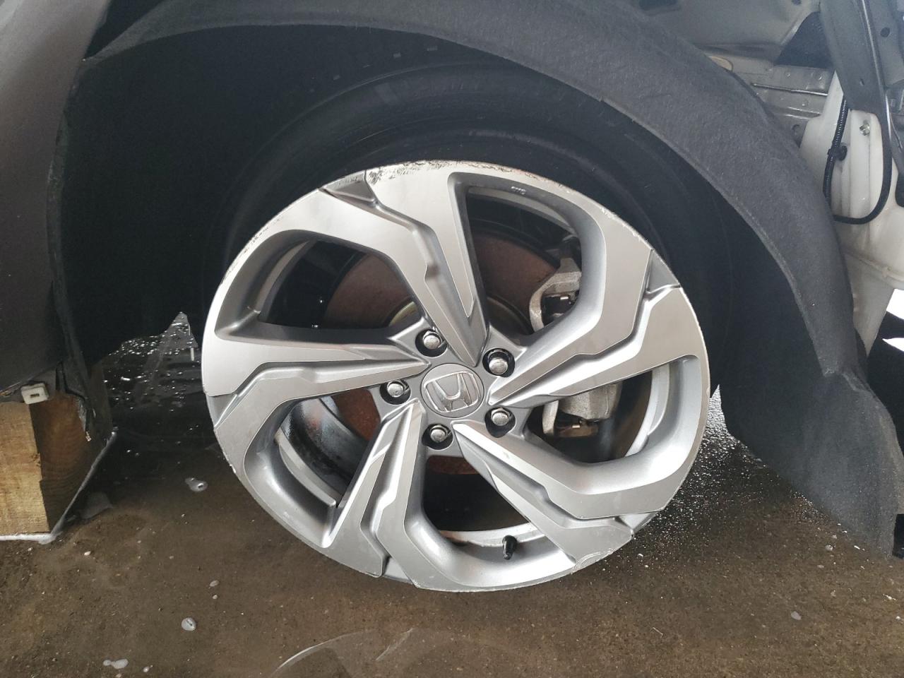 2020 Honda Accord Lx Gray vin: 1HGCV1F10LA020558 Damage: Right Front Wheel, Broken, Replacement Required