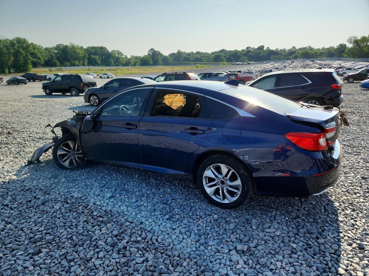 2020 Honda Accord Lx Blue vin: 1HGCV1F10LA091436