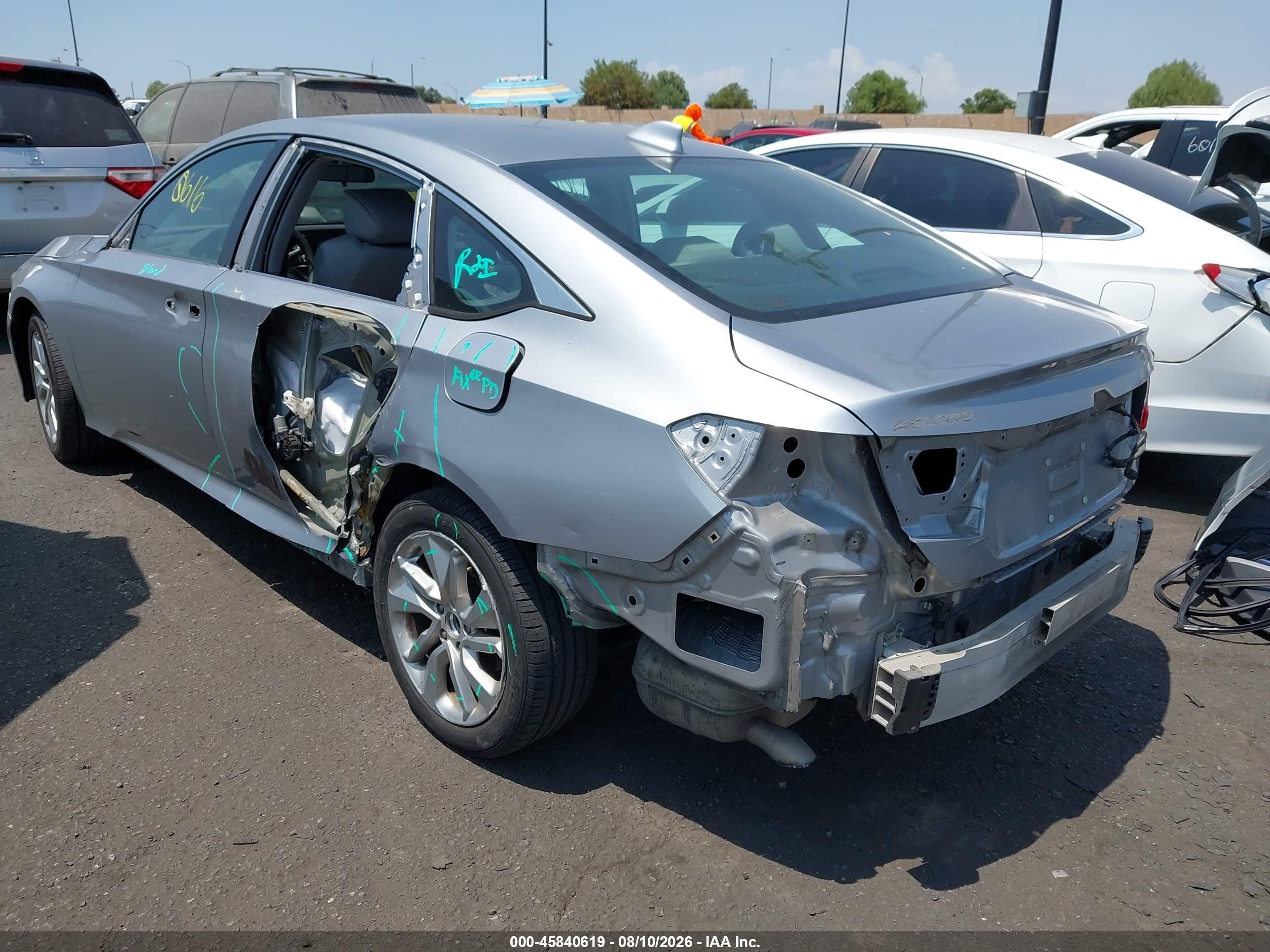 2020 Honda Accord Lx Silver vin: 1HGCV1F11LA001954