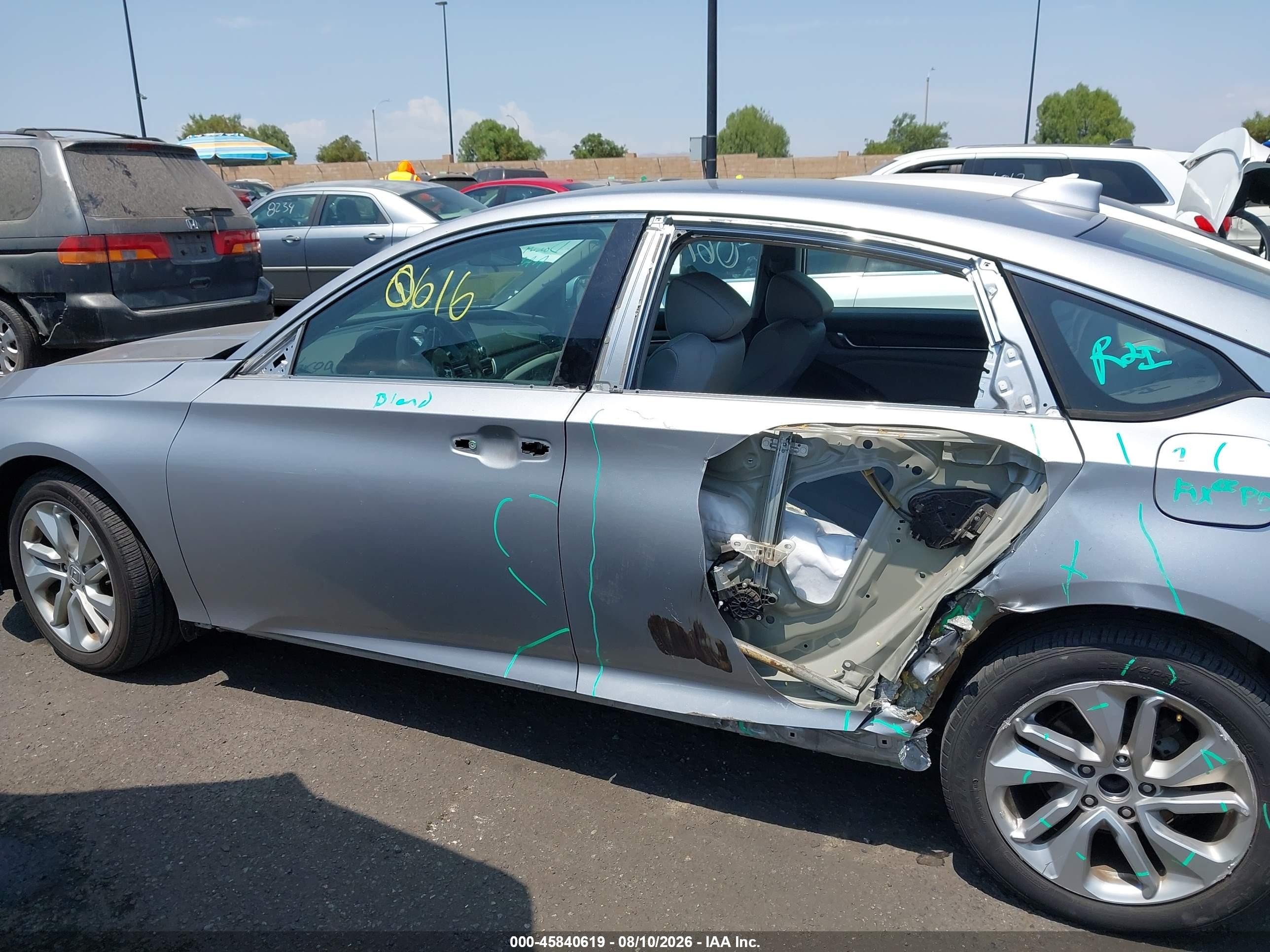 2020 Honda Accord Lx Silver vin: 1HGCV1F11LA001954