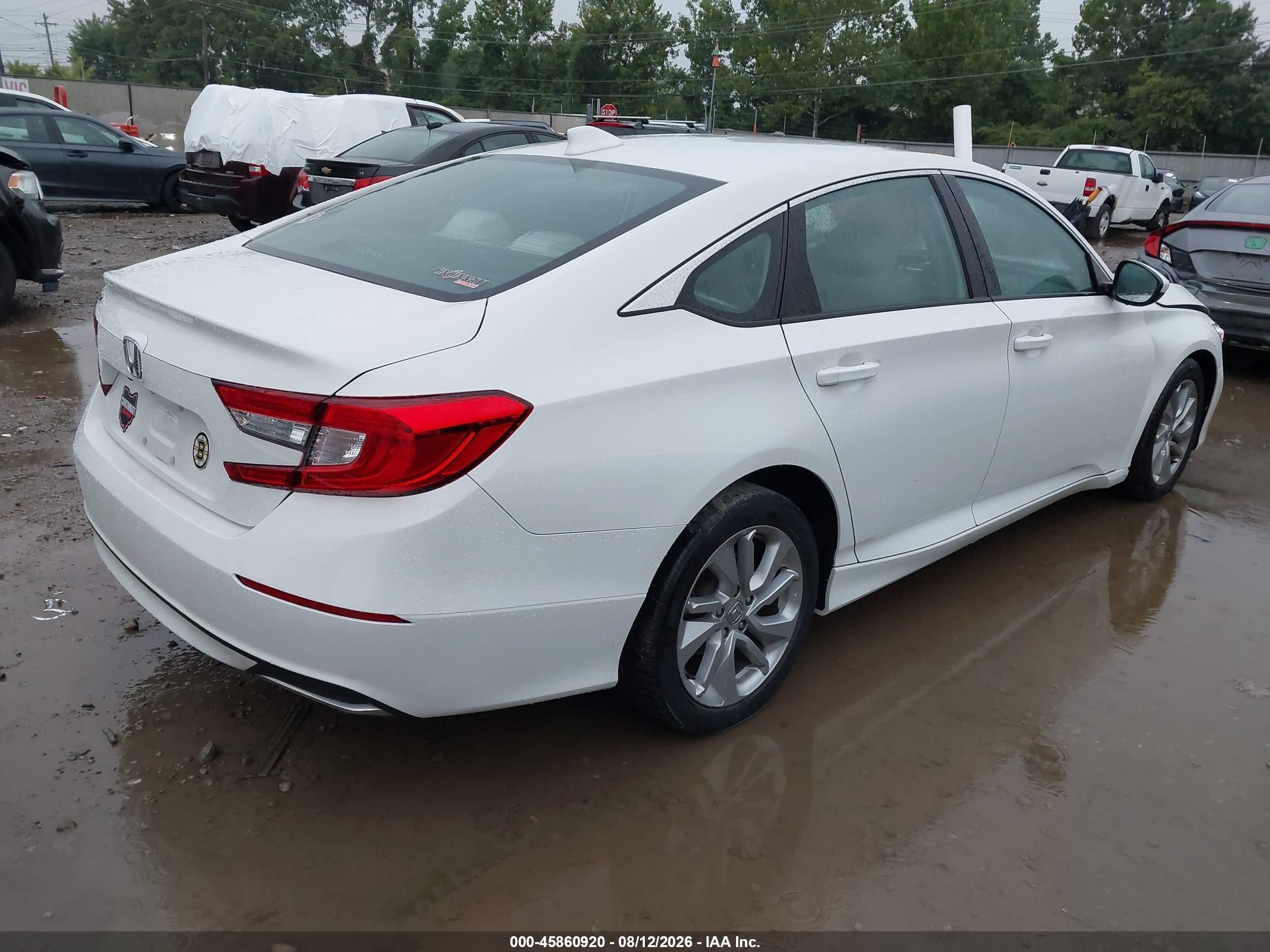 2020 Honda Accord Lx White vin: 1HGCV1F11LA021735