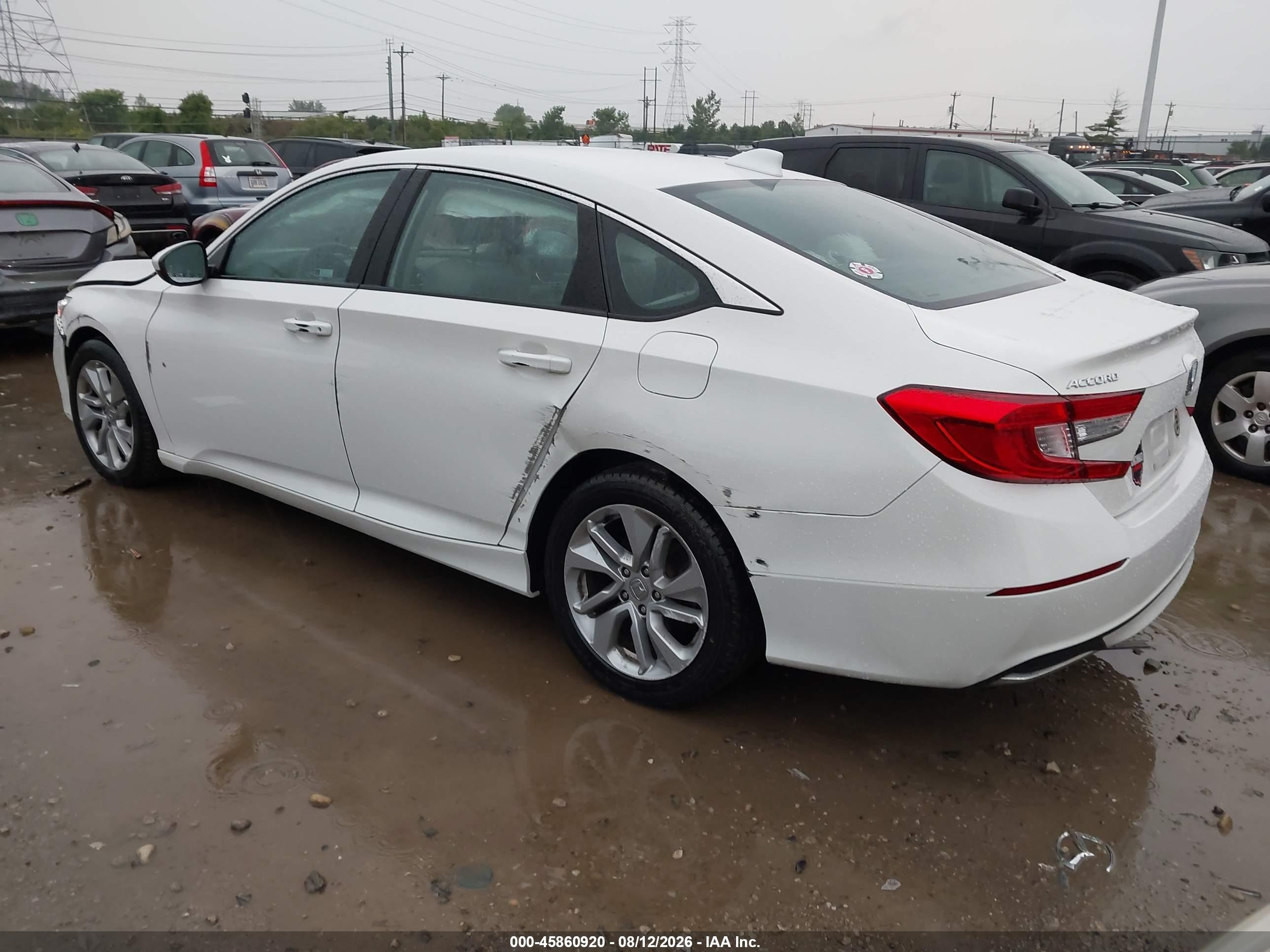 2020 Honda Accord Lx White vin: 1HGCV1F11LA021735