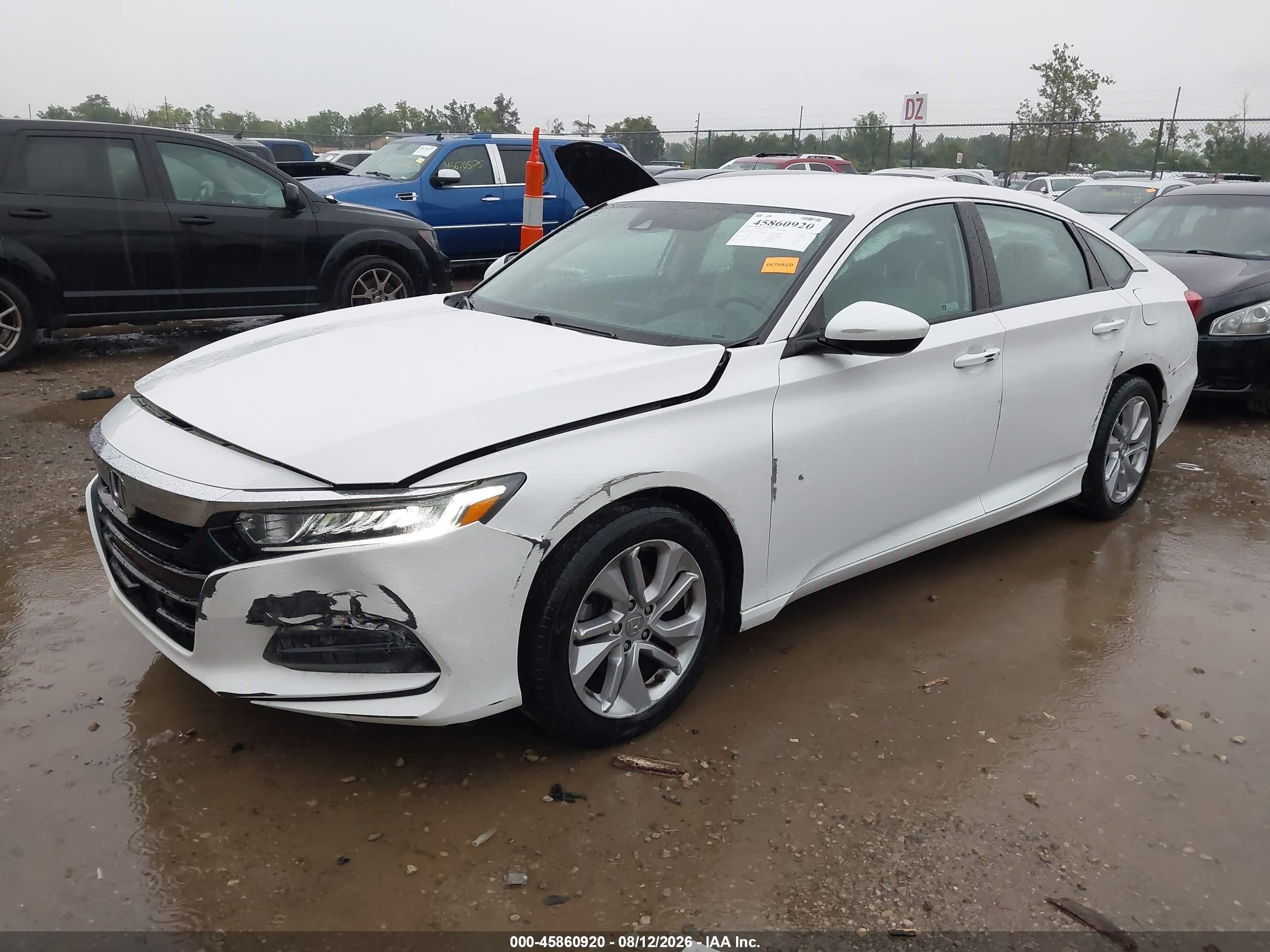2020 Honda Accord Lx White vin: 1HGCV1F11LA021735