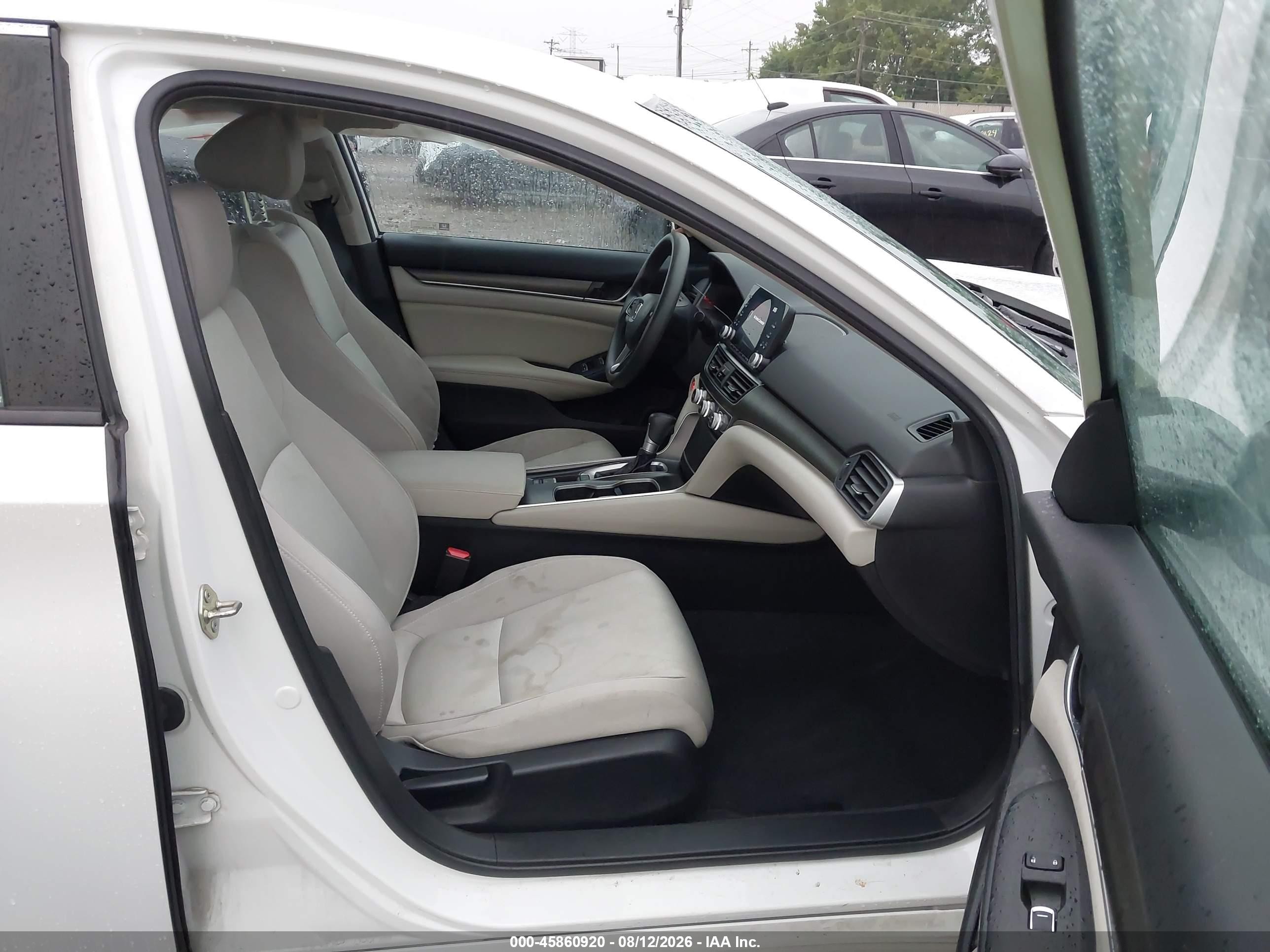 2020 Honda Accord Lx White vin: 1HGCV1F11LA021735