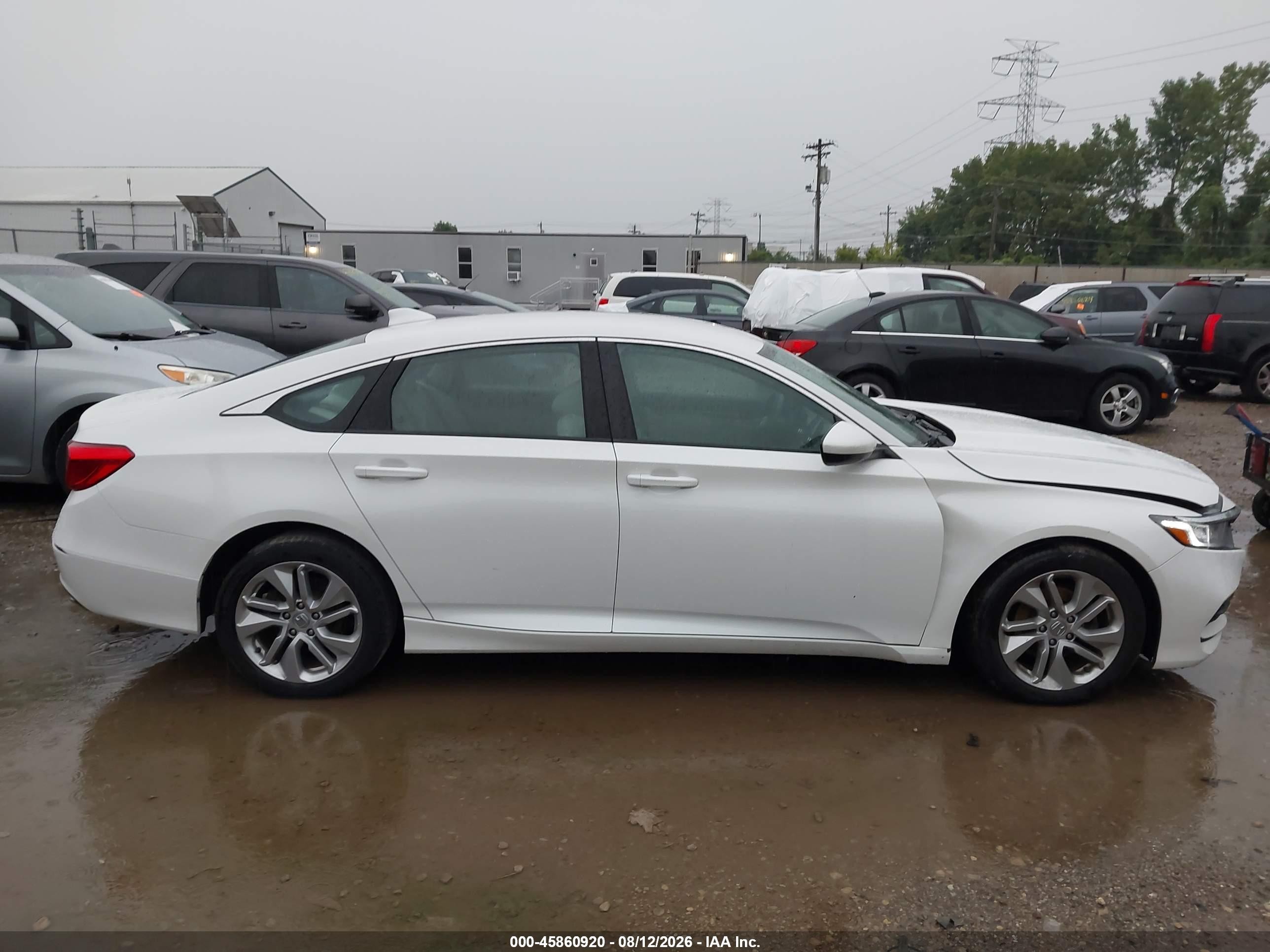 2020 Honda Accord Lx White vin: 1HGCV1F11LA021735
