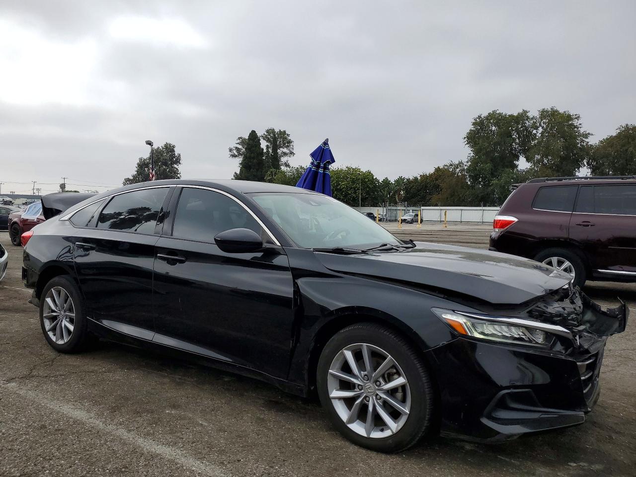 2021 Honda Accord Lx Black vin: 1HGCV1F11MA071620