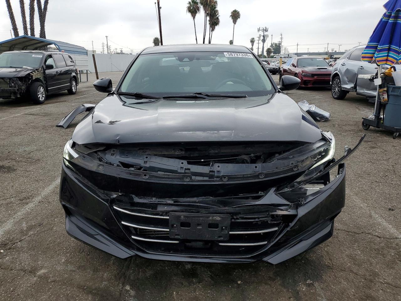 2021 Honda Accord Lx Black vin: 1HGCV1F11MA071620