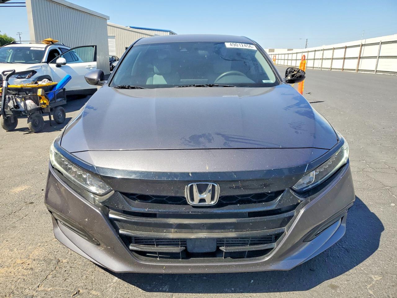 2018 Honda Accord Lx Gray vin: 1HGCV1F12JA252429