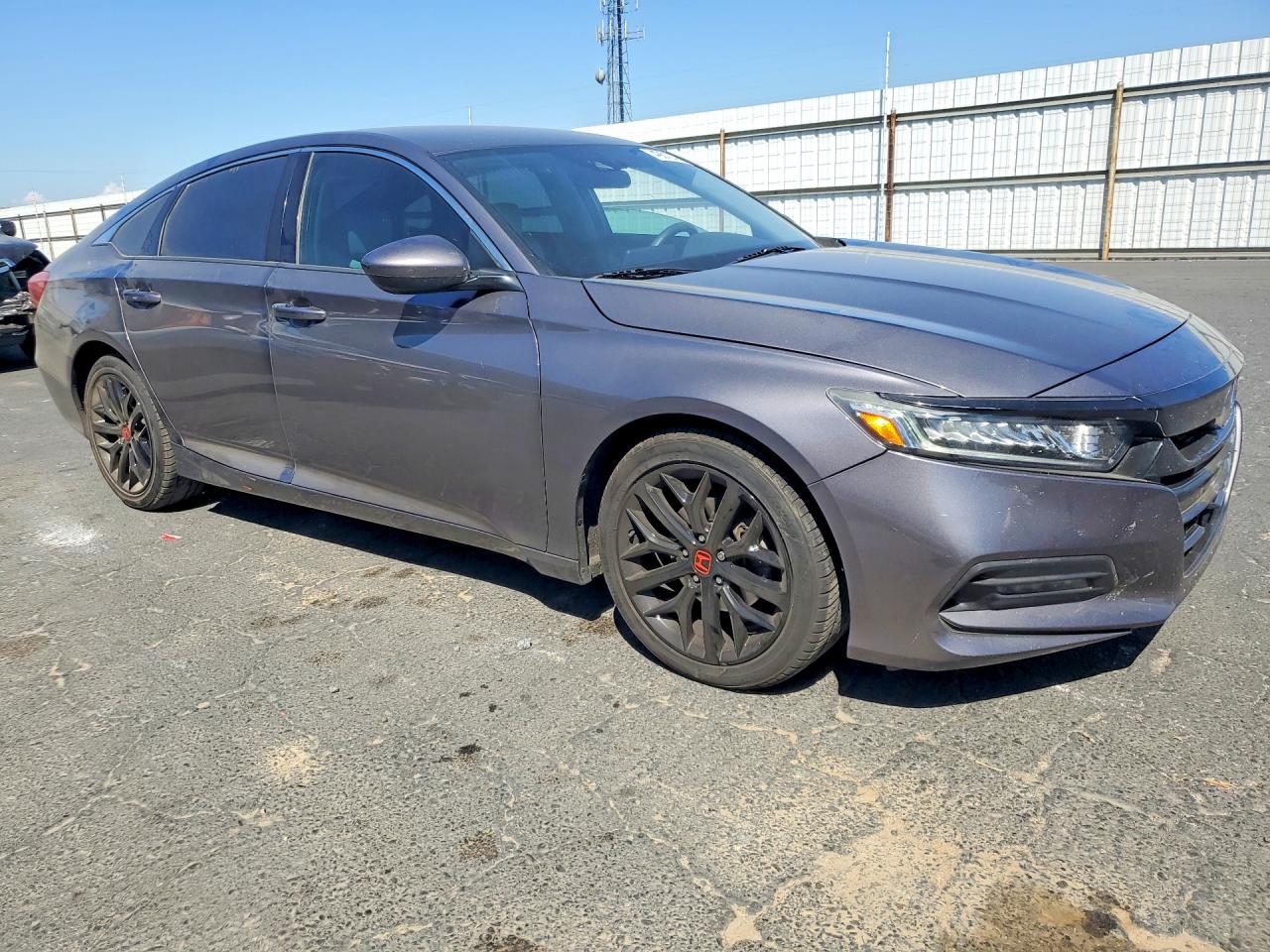 2018 Honda Accord Lx Gray vin: 1HGCV1F12JA252429