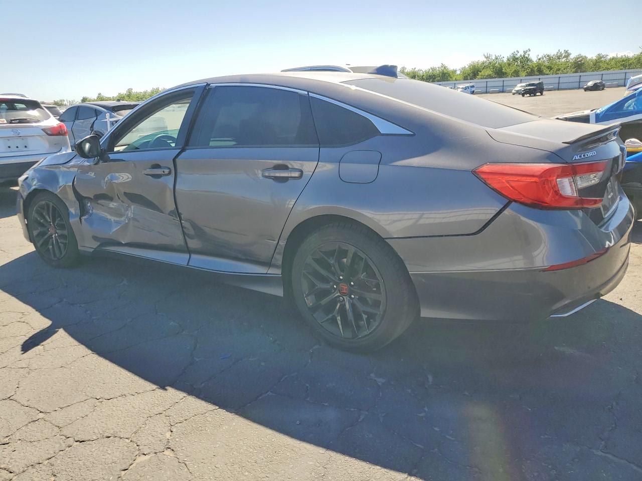 2018 Honda Accord Lx Gray vin: 1HGCV1F12JA252429