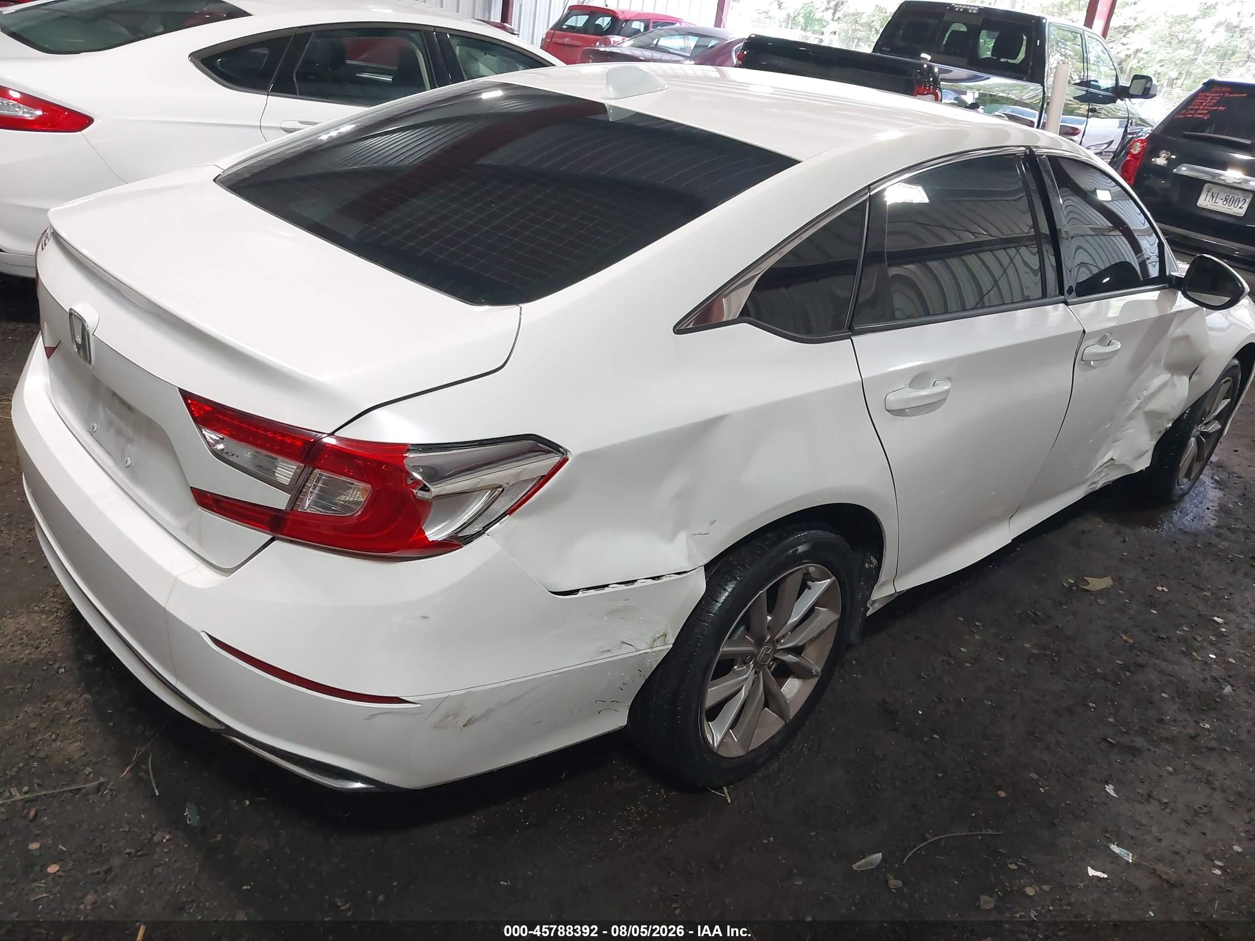 2021 Honda Accord Lx Белый vin: 1HGCV1F12MA037623