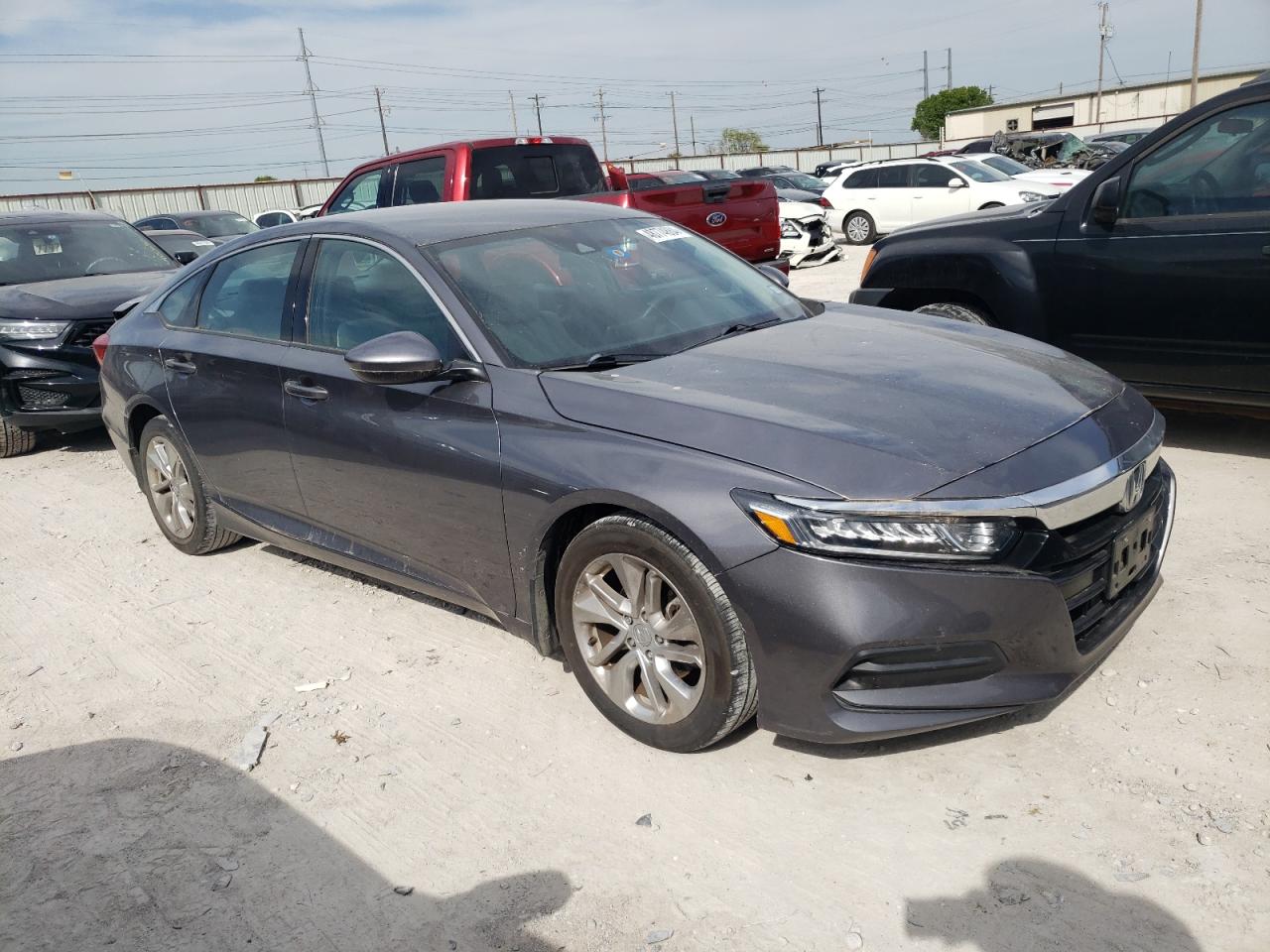 2018 Honda Accord Lx Серый vin: 1HGCV1F13JA167518