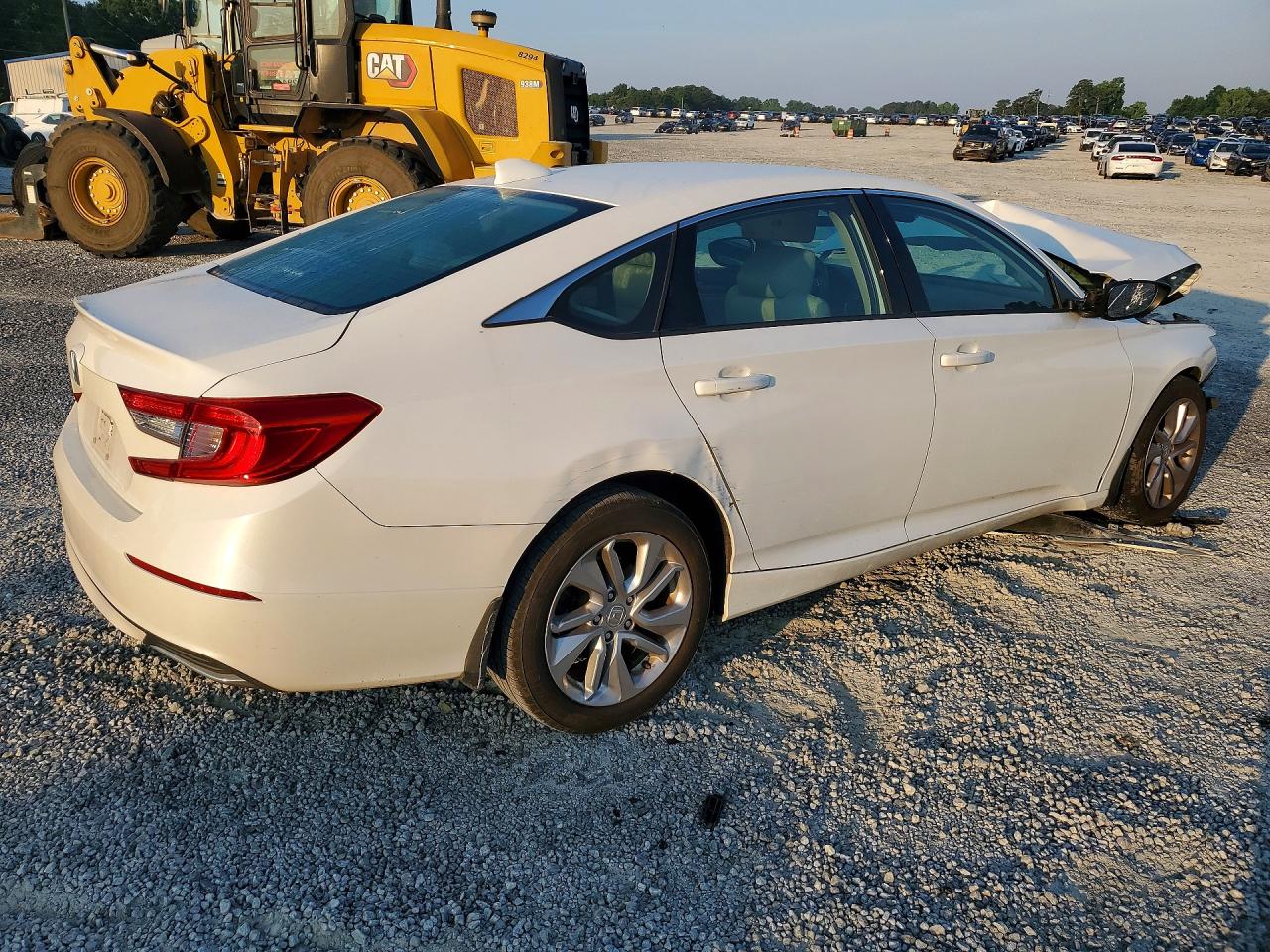 2018 Honda Accord Lx White vin: 1HGCV1F13JA167597