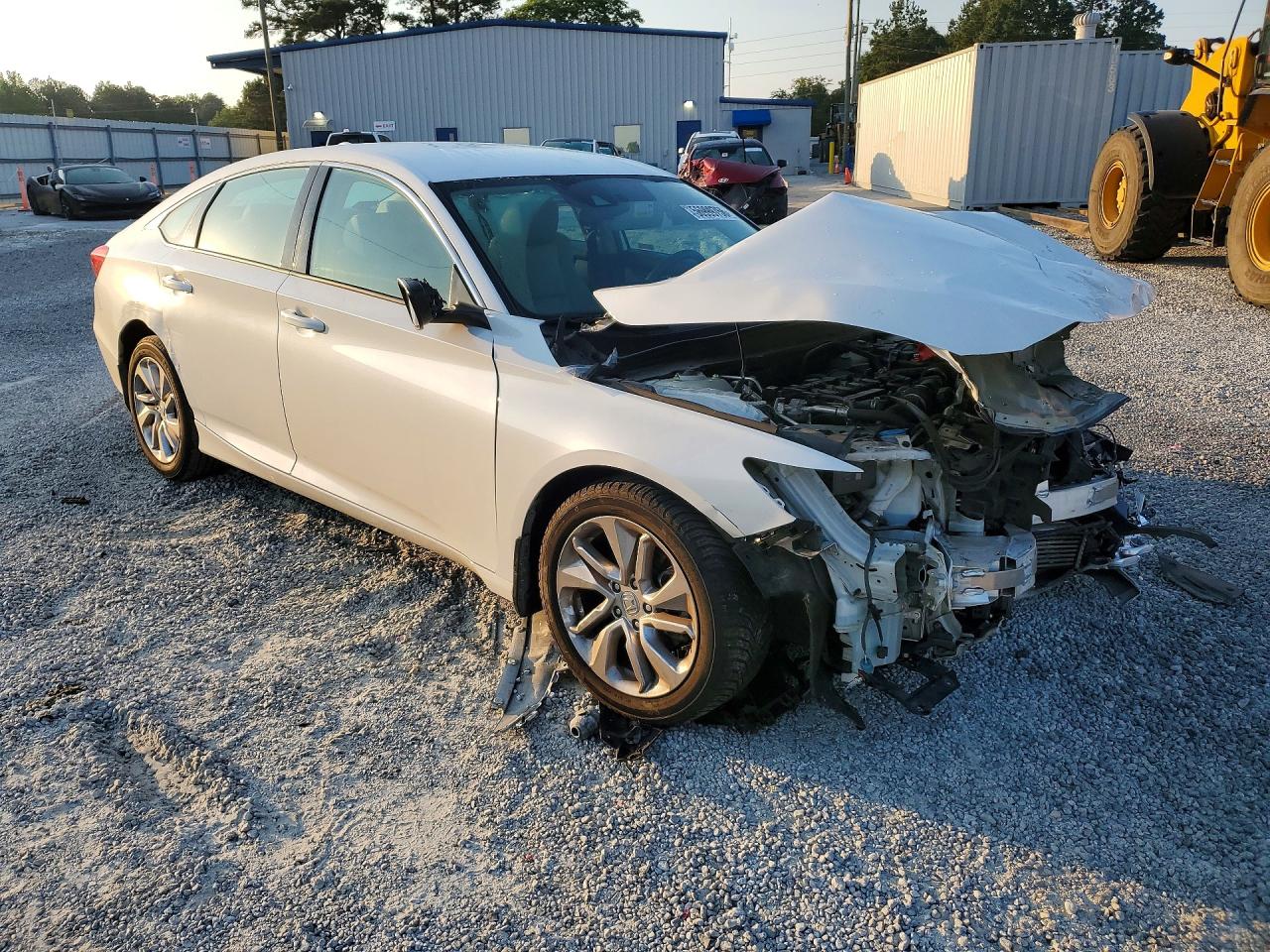 2018 Honda Accord Lx White vin: 1HGCV1F13JA167597