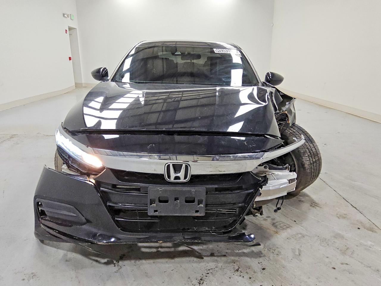 2019 Honda Accord Lx Black vin: 1HGCV1F13KA132379