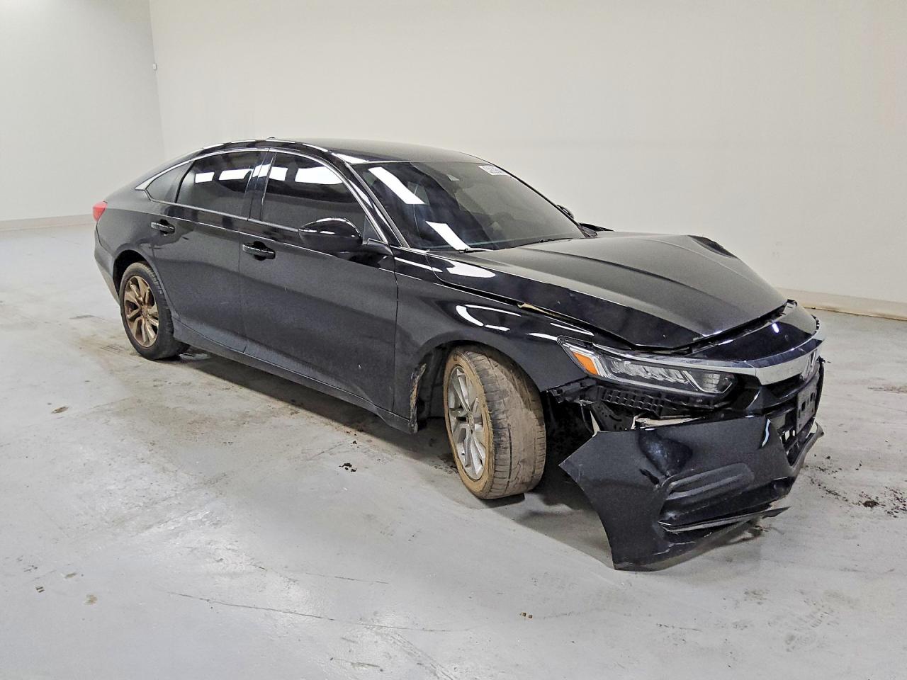 2019 Honda Accord Lx Black vin: 1HGCV1F13KA132379