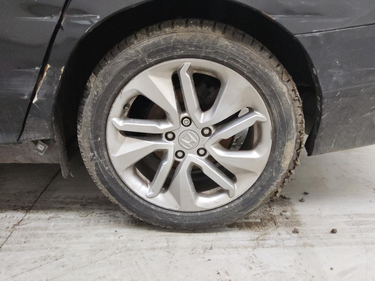 2019 Honda Accord Lx Black vin: 1HGCV1F13KA132379 Damage: Left Qtr Panel, Dent(S) W/ Paint Dmg, 7 To 8 Inches