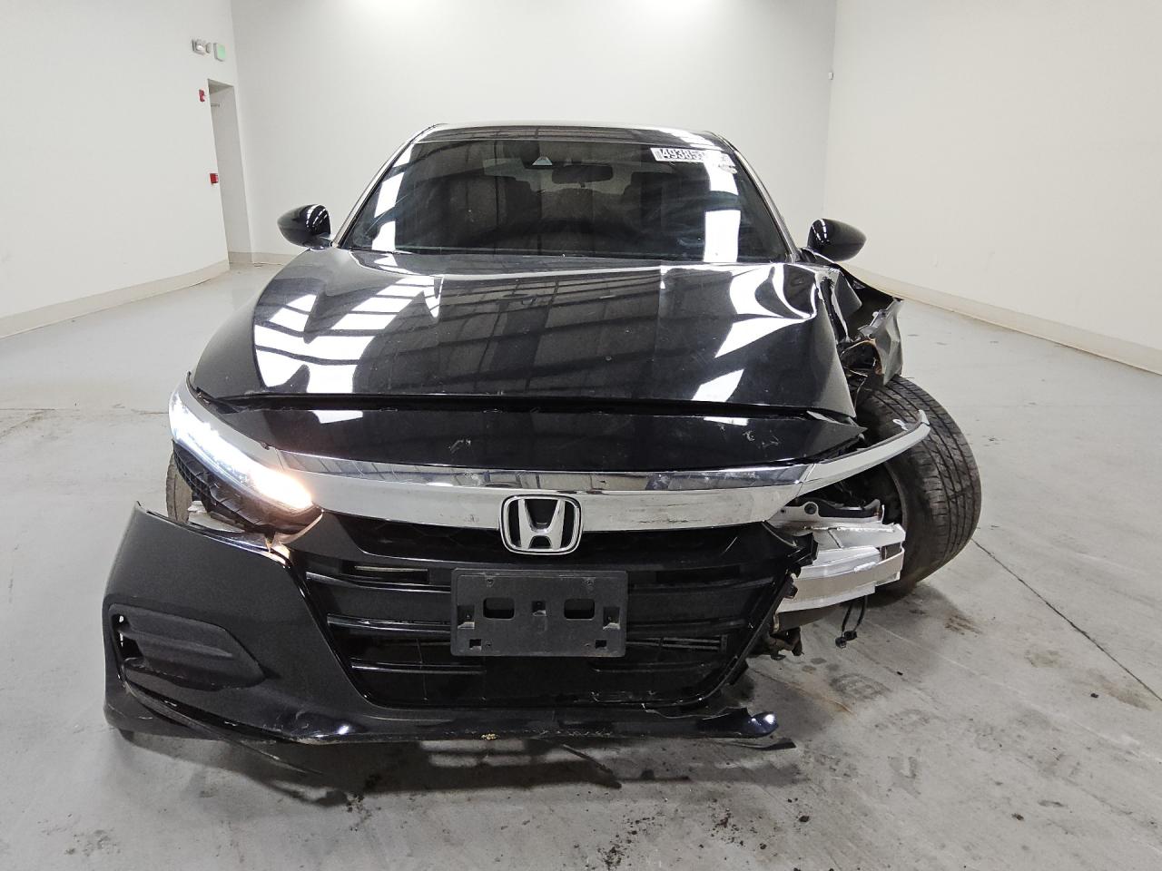 2019 Honda Accord Lx Black vin: 1HGCV1F13KA132379 Damage: Left Head Lamp, Missing, Replacement Required