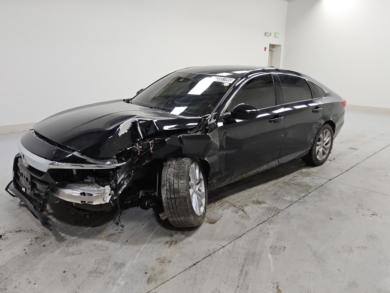 2019 Honda Accord Lx Black vin: 1HGCV1F13KA132379 Damage: Left Head Lamp, Broken, Replacement Required