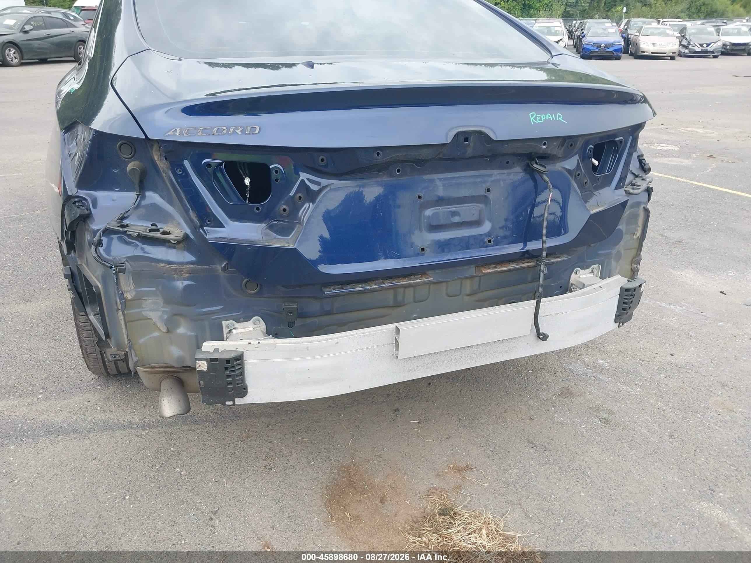 2019 Honda Accord Lx Blue vin: 1HGCV1F13KA141633