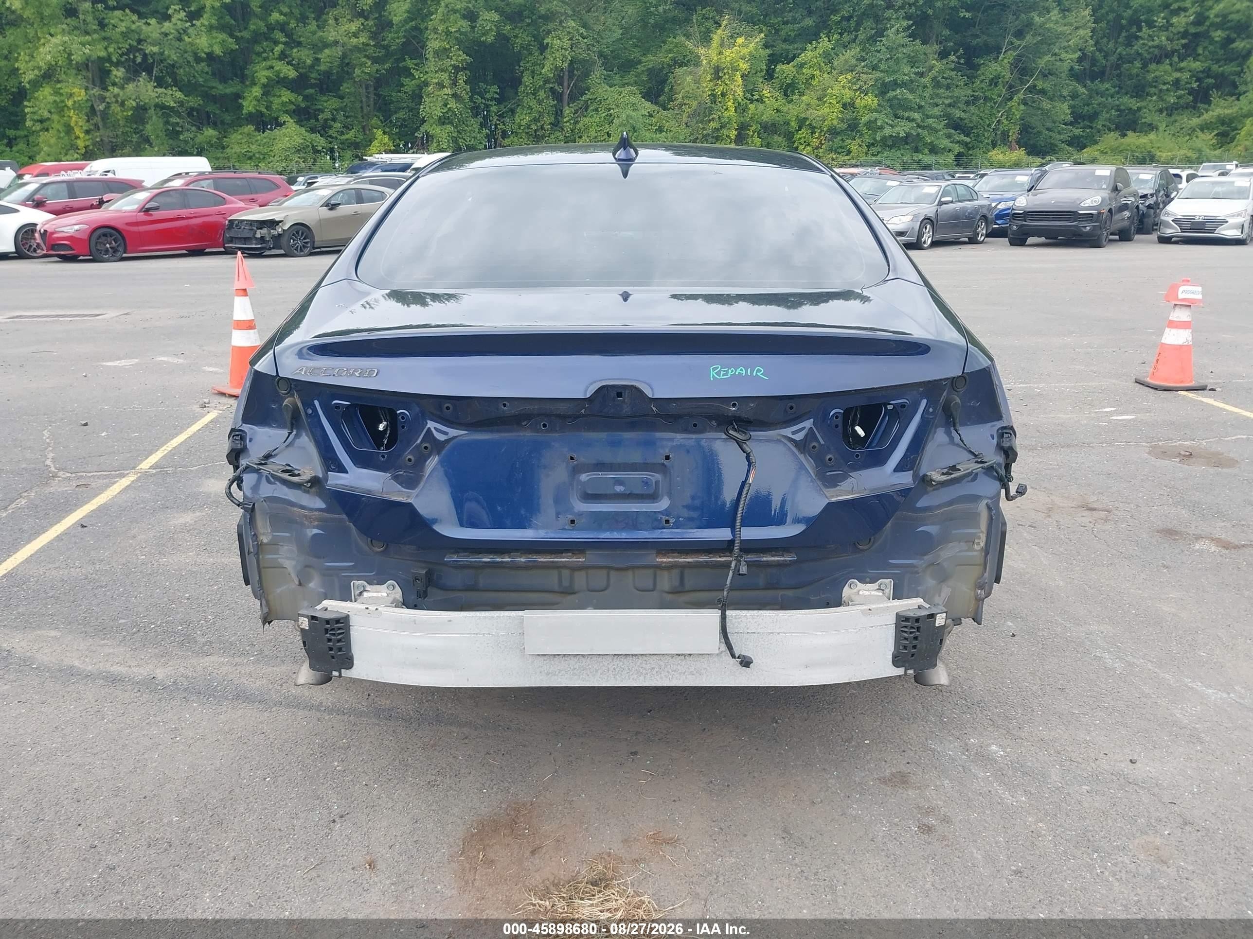 2019 Honda Accord Lx Blue vin: 1HGCV1F13KA141633