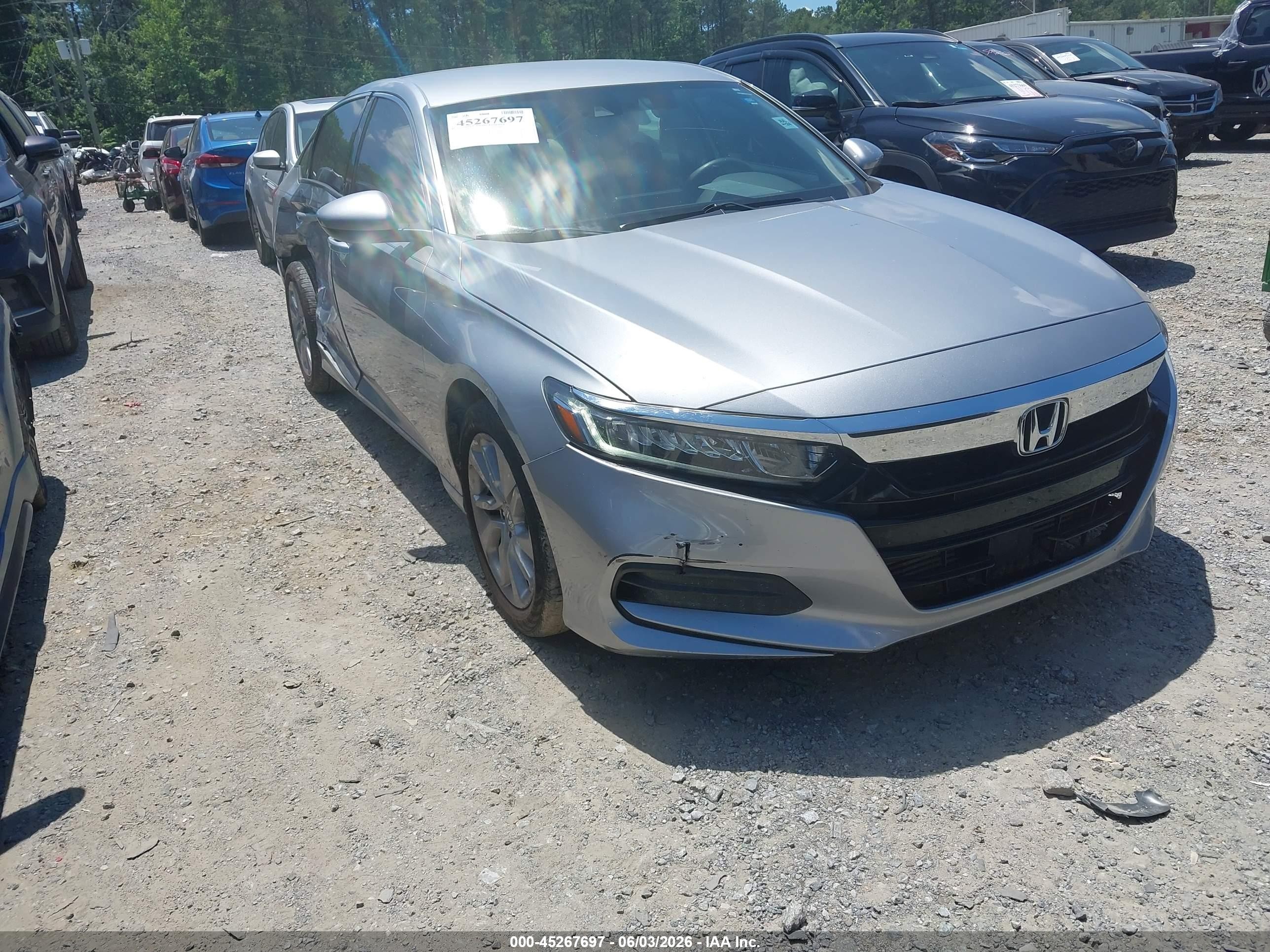2020 Honda Accord Lx Silver vin: 1HGCV1F13LA042442