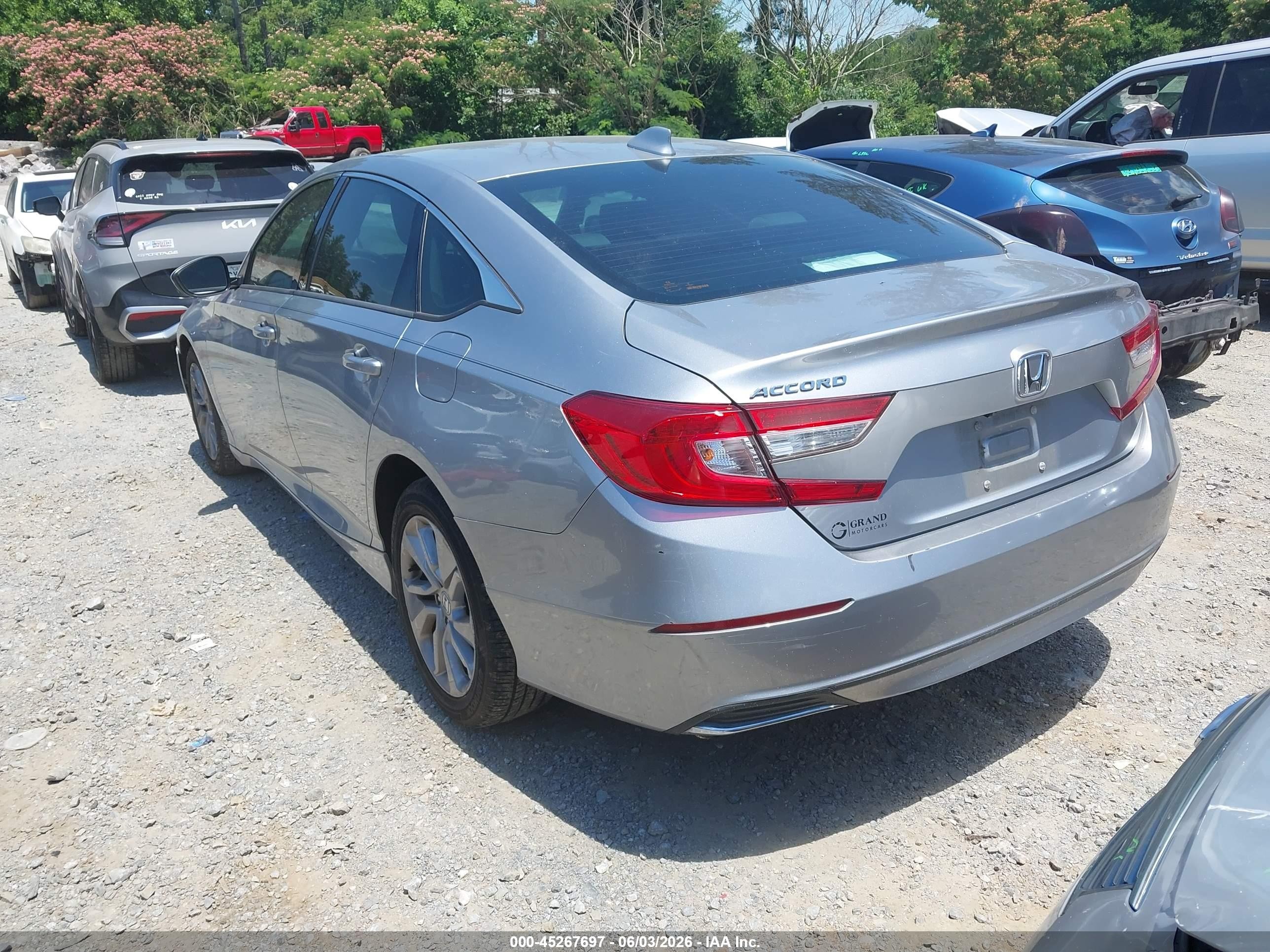 2020 Honda Accord Lx Silver vin: 1HGCV1F13LA042442