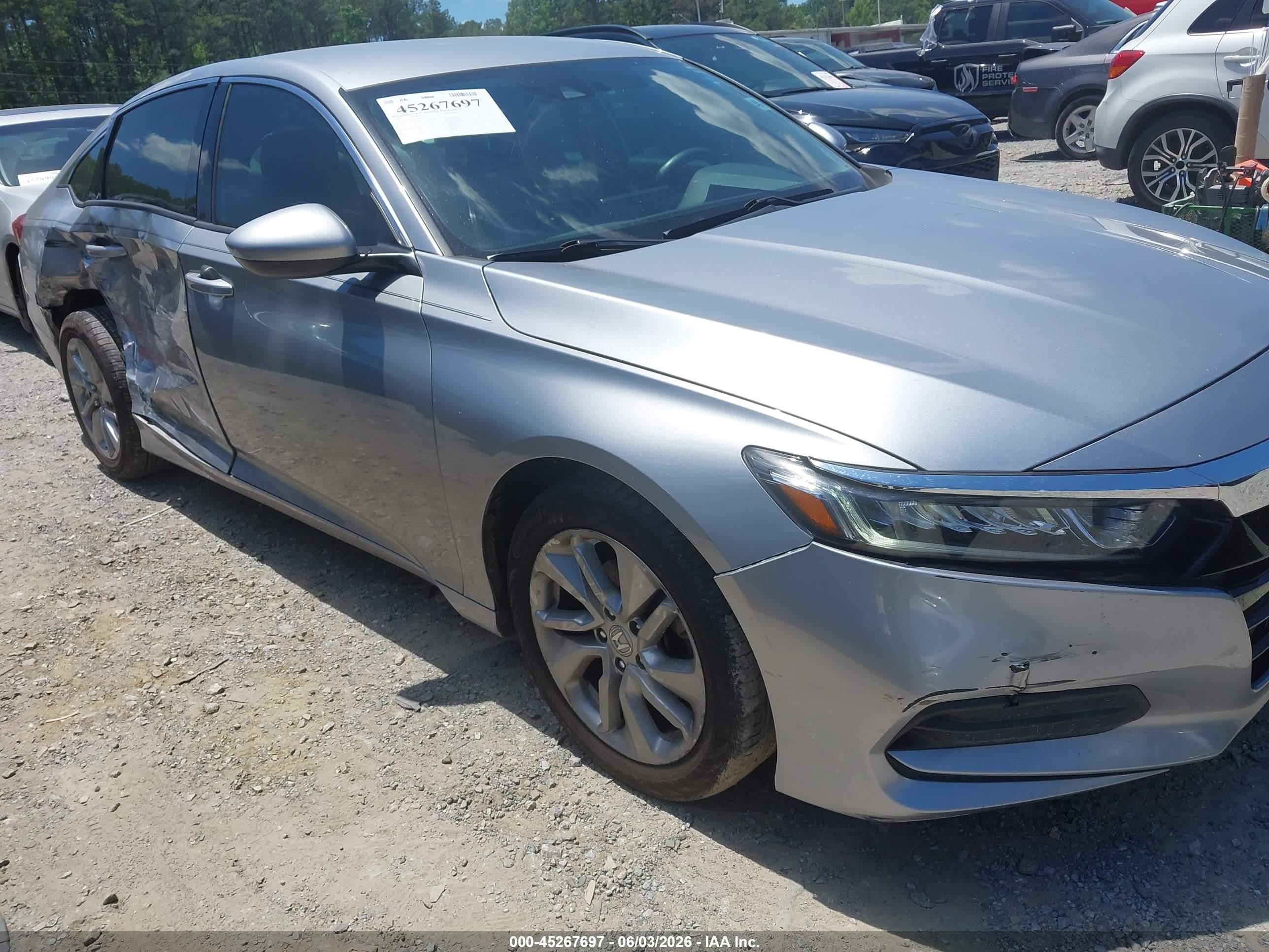 2020 Honda Accord Lx Silver vin: 1HGCV1F13LA042442