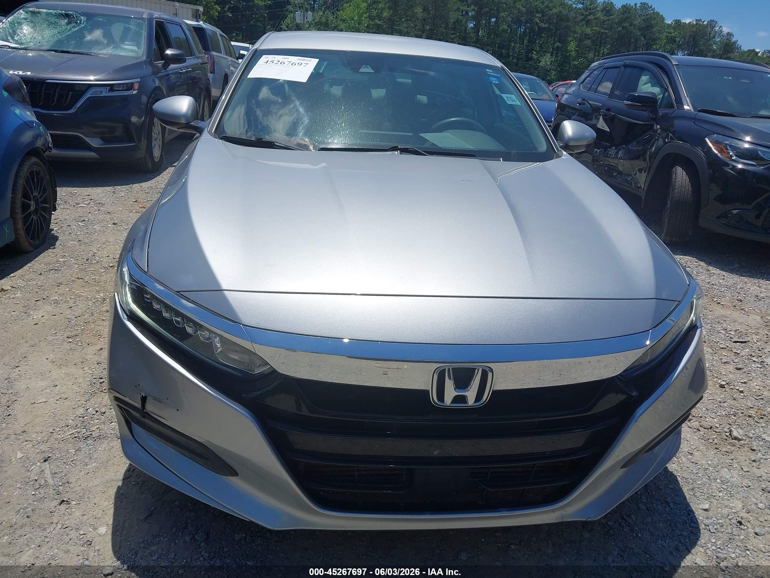 2020 Honda Accord Lx Silver vin: 1HGCV1F13LA042442