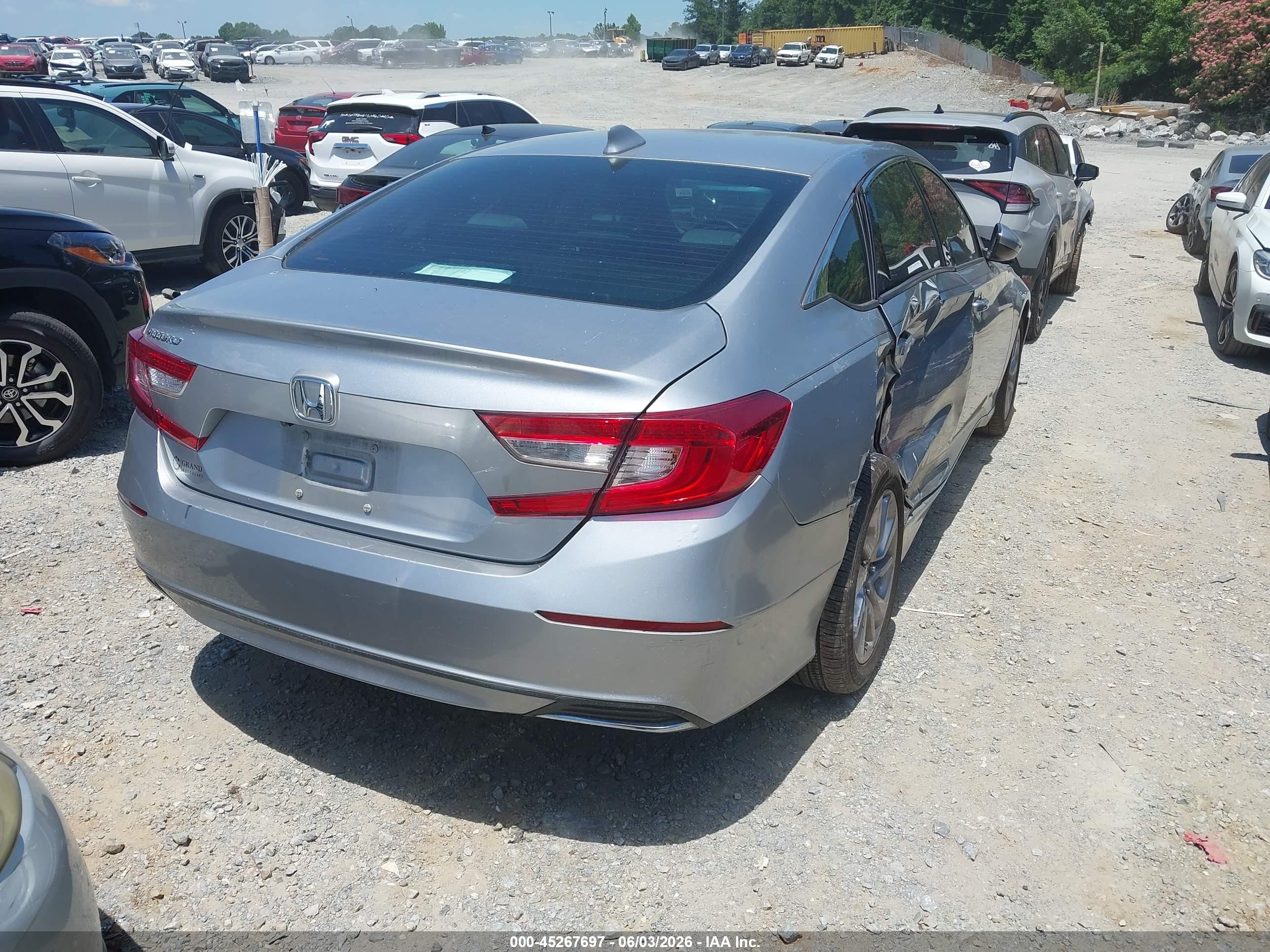 2020 Honda Accord Lx Silver vin: 1HGCV1F13LA042442
