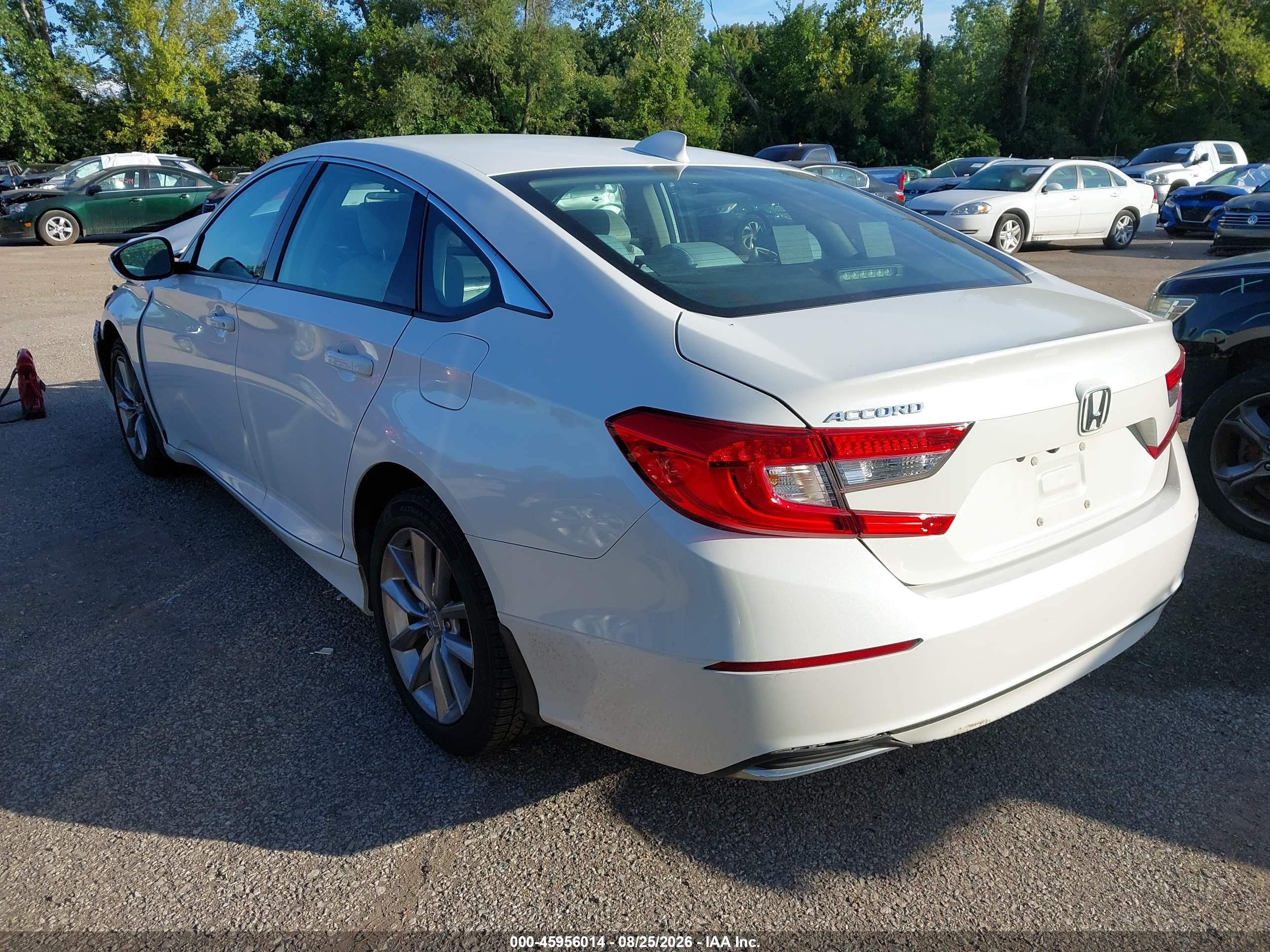 2021 Honda Accord Lx White vin: 1HGCV1F13MA001889