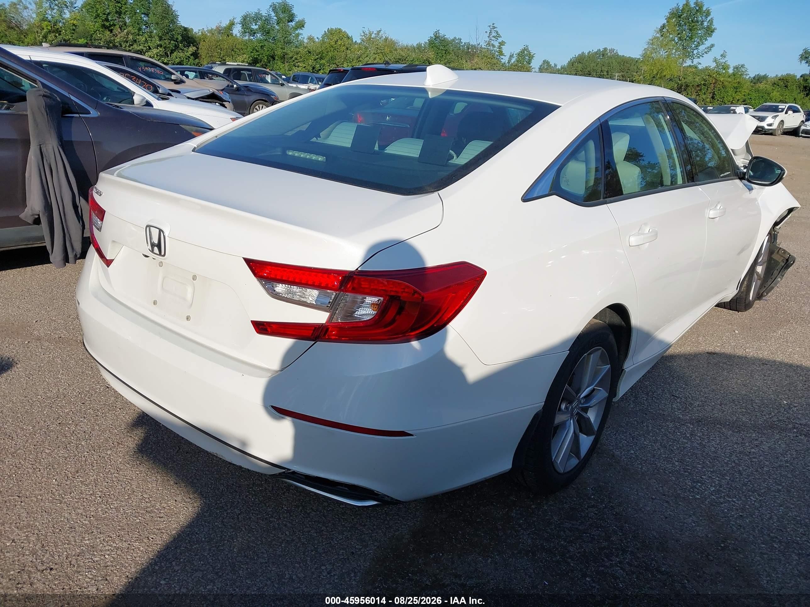 2021 Honda Accord Lx White vin: 1HGCV1F13MA001889