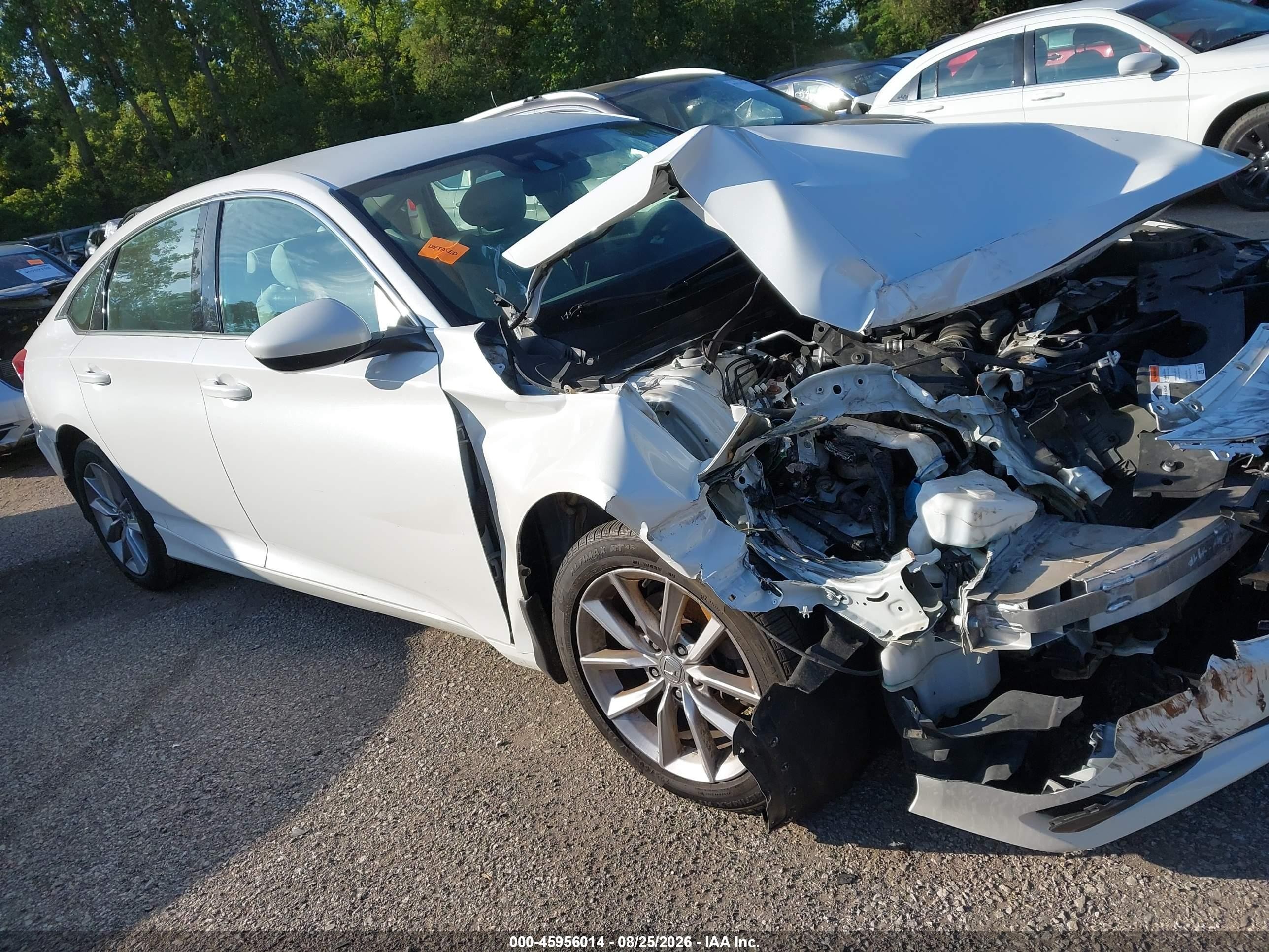 2021 Honda Accord Lx White vin: 1HGCV1F13MA001889