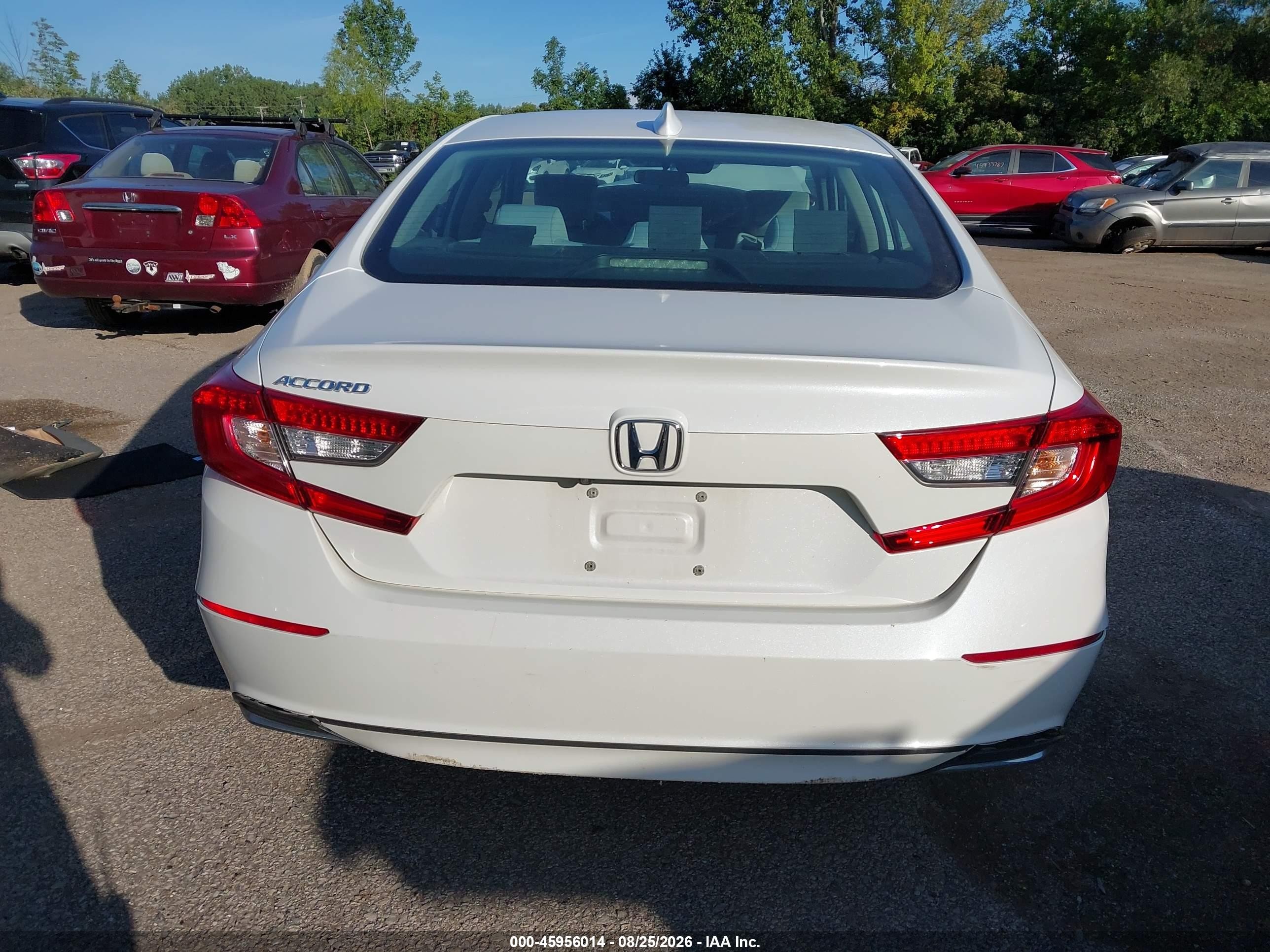 2021 Honda Accord Lx White vin: 1HGCV1F13MA001889