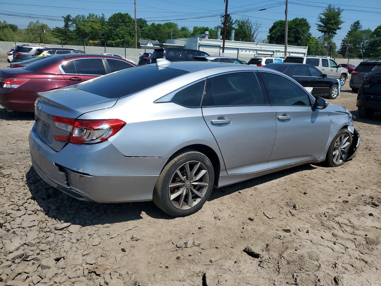 2021 Honda Accord Lx Silver vin: 1HGCV1F13MA027571
