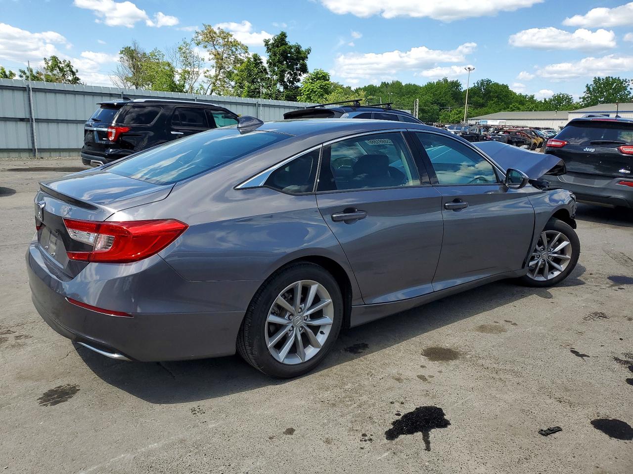 2021 Honda Accord Lx Gray vin: 1HGCV1F13MA071361