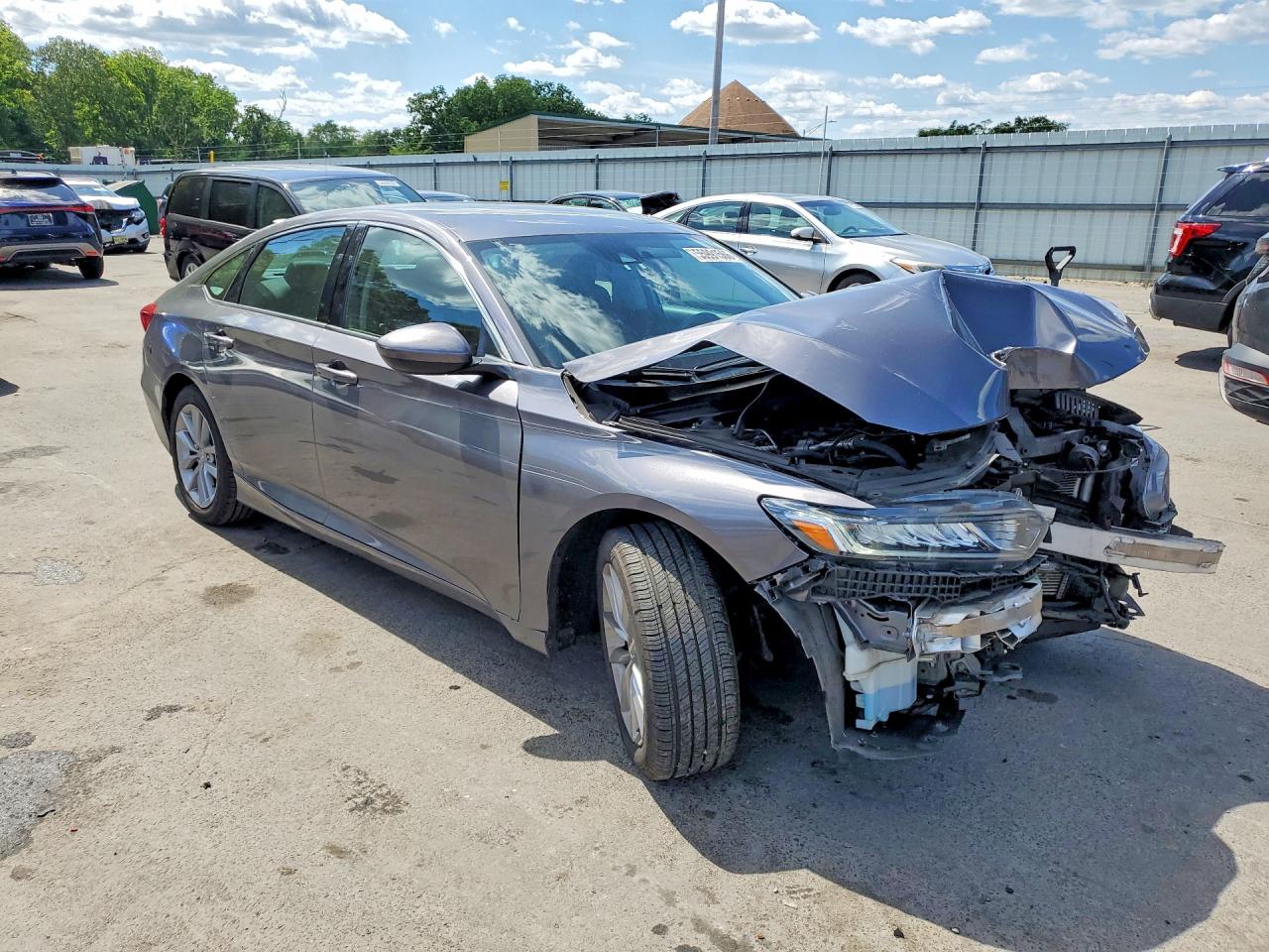 2021 Honda Accord Lx Gray vin: 1HGCV1F13MA071361