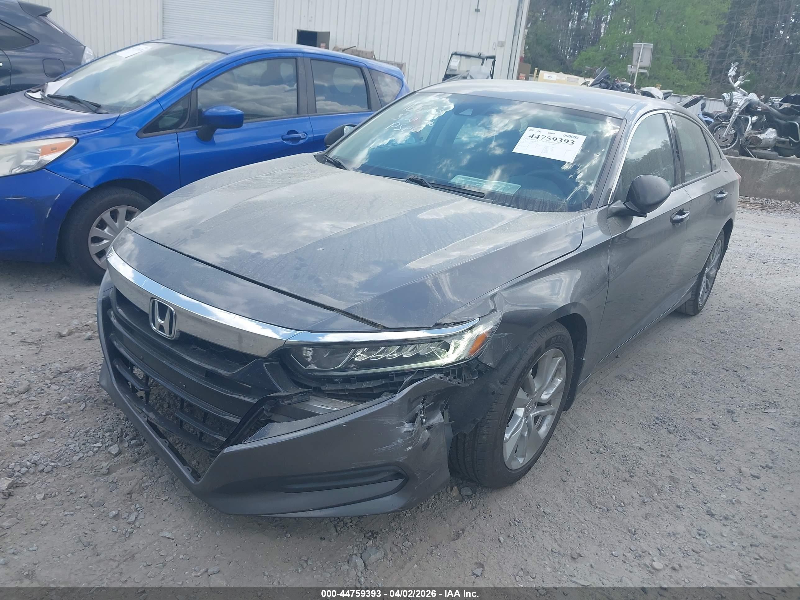 2018 Honda Accord Lx Gray vin: 1HGCV1F14JA064494