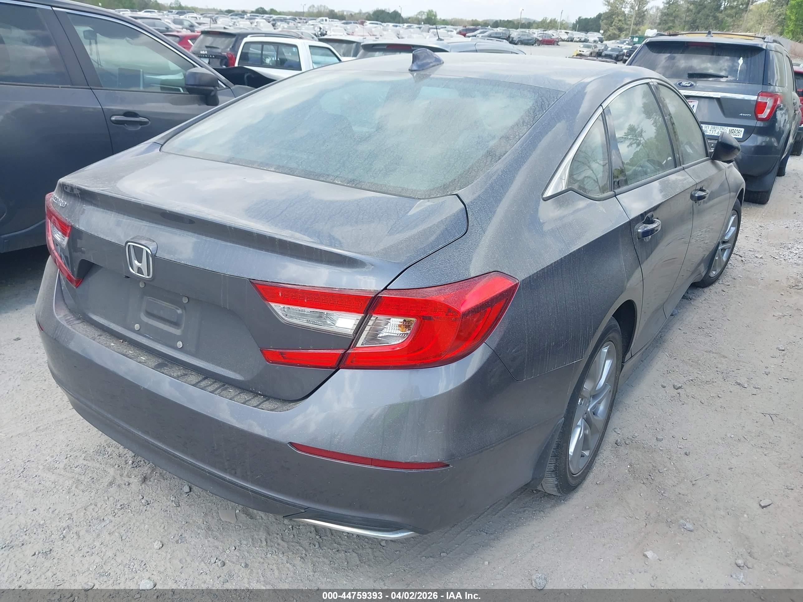 2018 Honda Accord Lx Gray vin: 1HGCV1F14JA064494