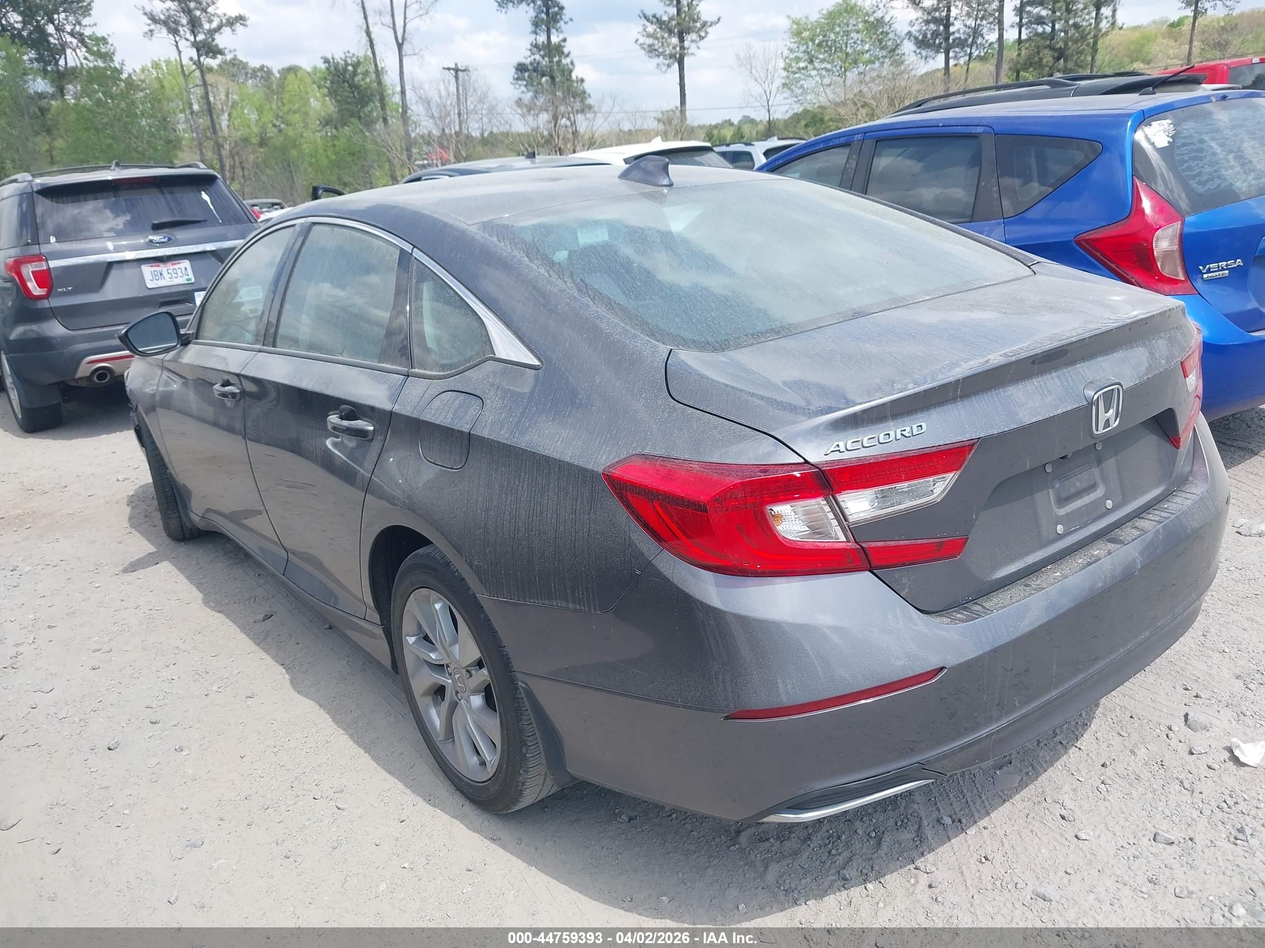 2018 Honda Accord Lx Gray vin: 1HGCV1F14JA064494