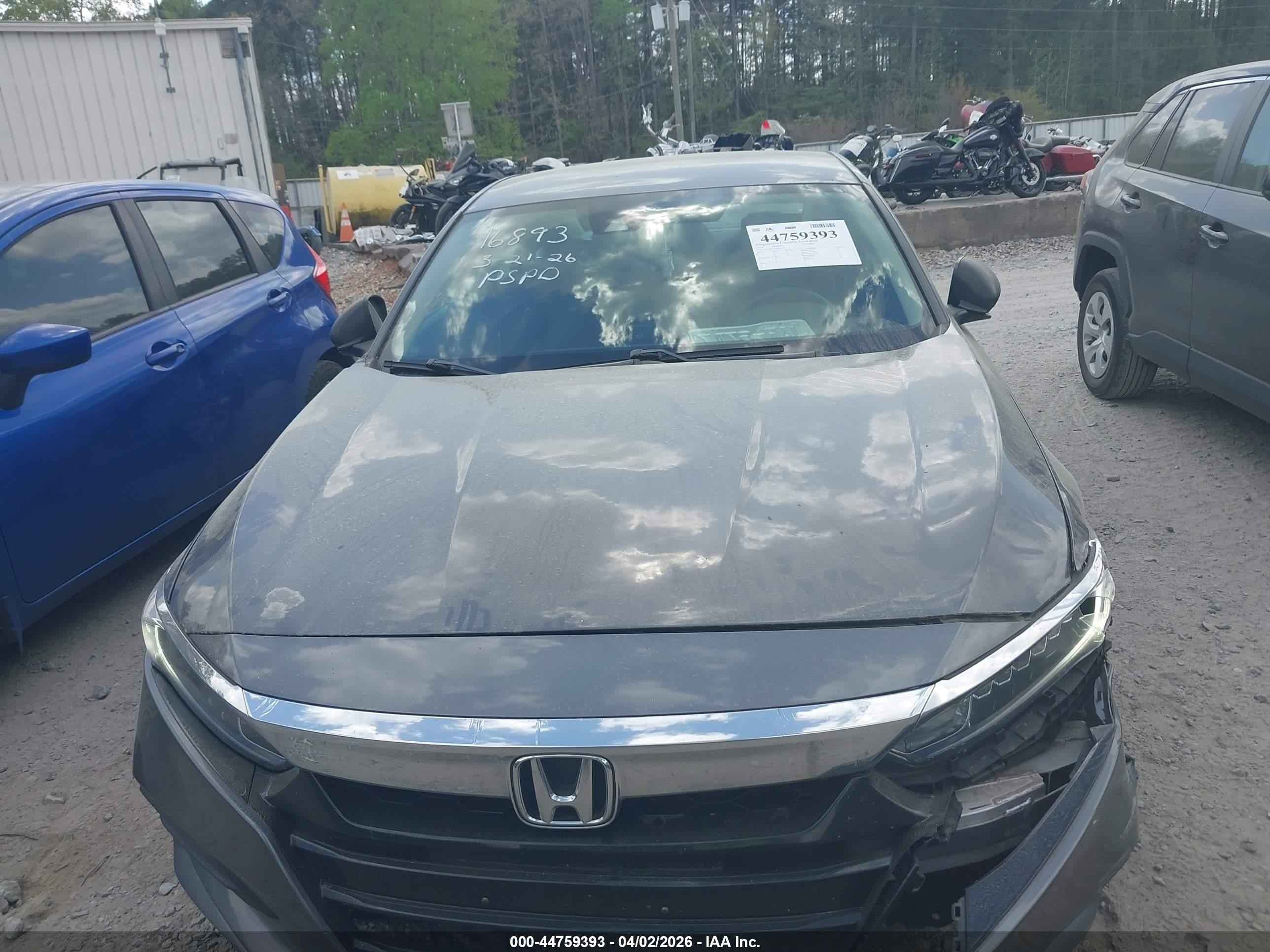2018 Honda Accord Lx Gray vin: 1HGCV1F14JA064494