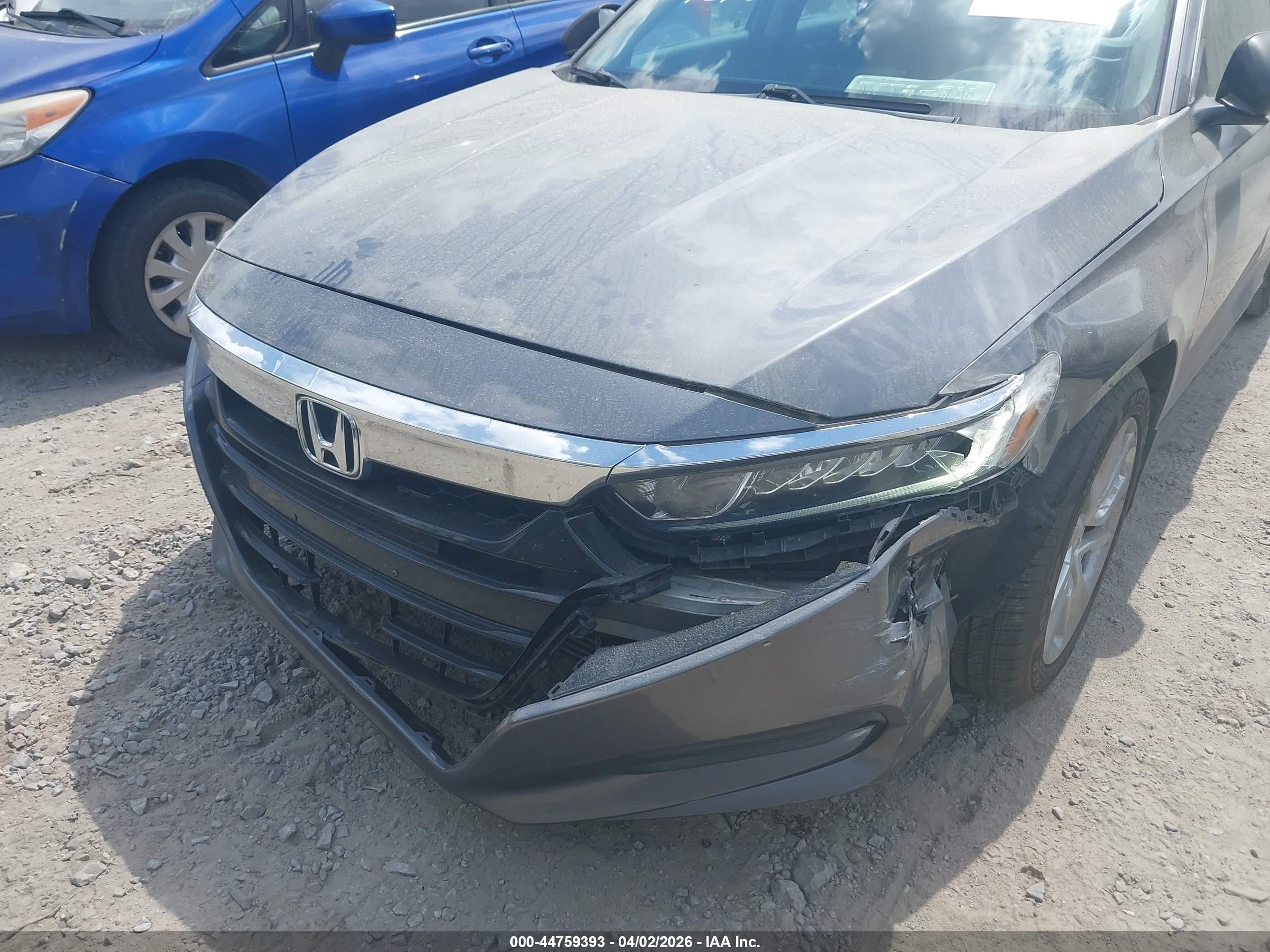 2018 Honda Accord Lx Gray vin: 1HGCV1F14JA064494