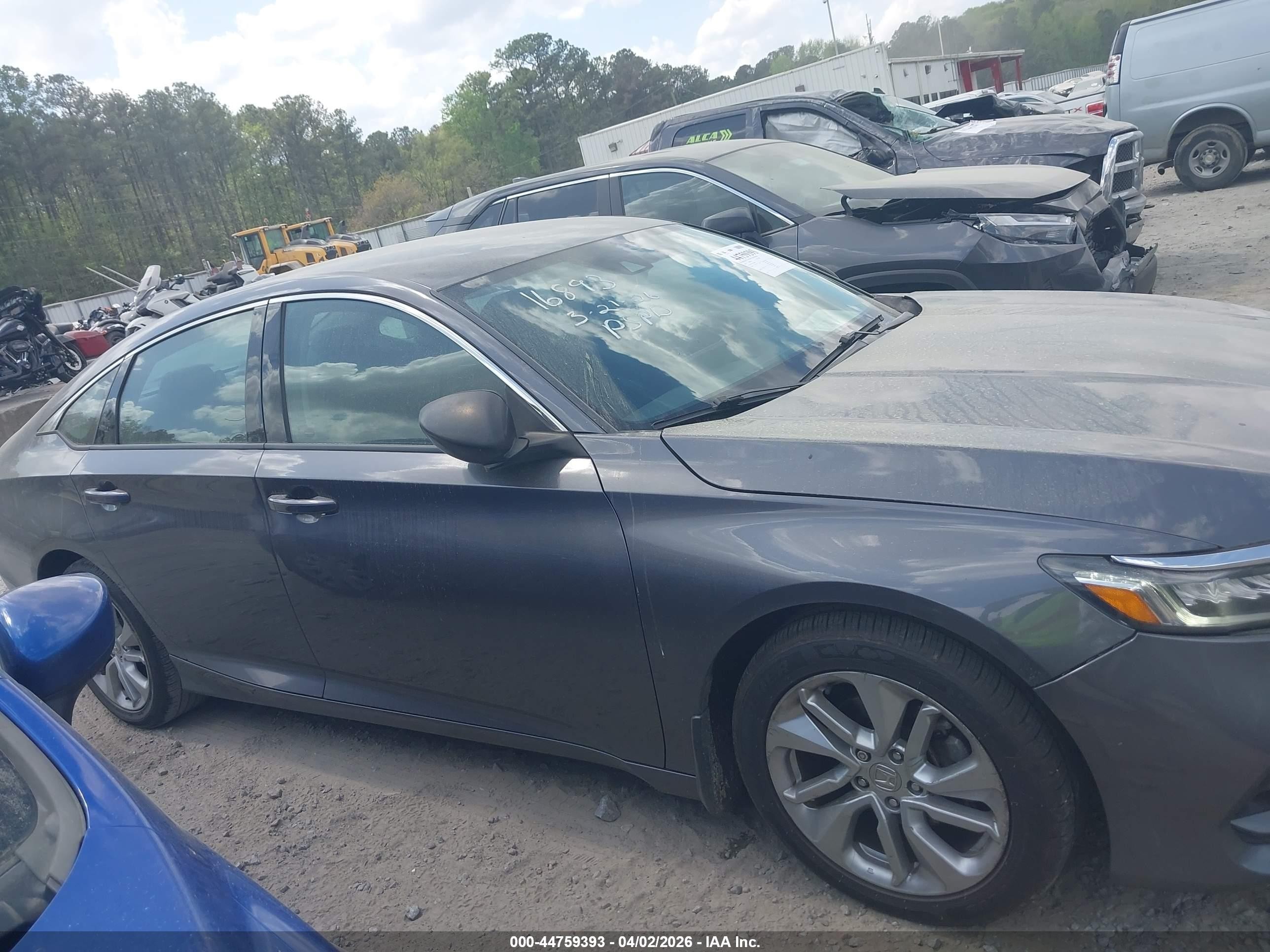 2018 Honda Accord Lx Gray vin: 1HGCV1F14JA064494