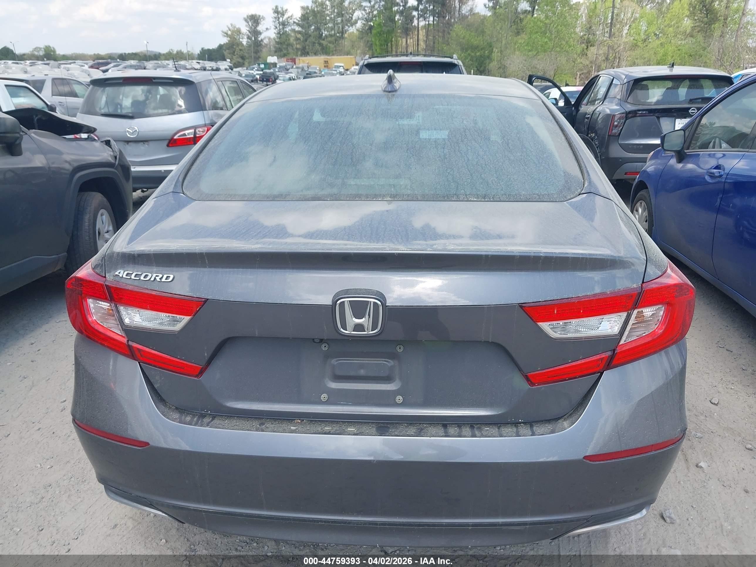 2018 Honda Accord Lx Gray vin: 1HGCV1F14JA064494
