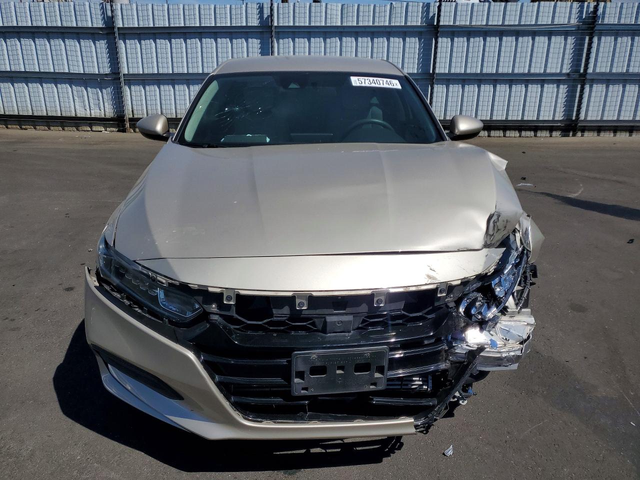 2019 Honda Accord Lx Beige vin: 1HGCV1F14KA037619