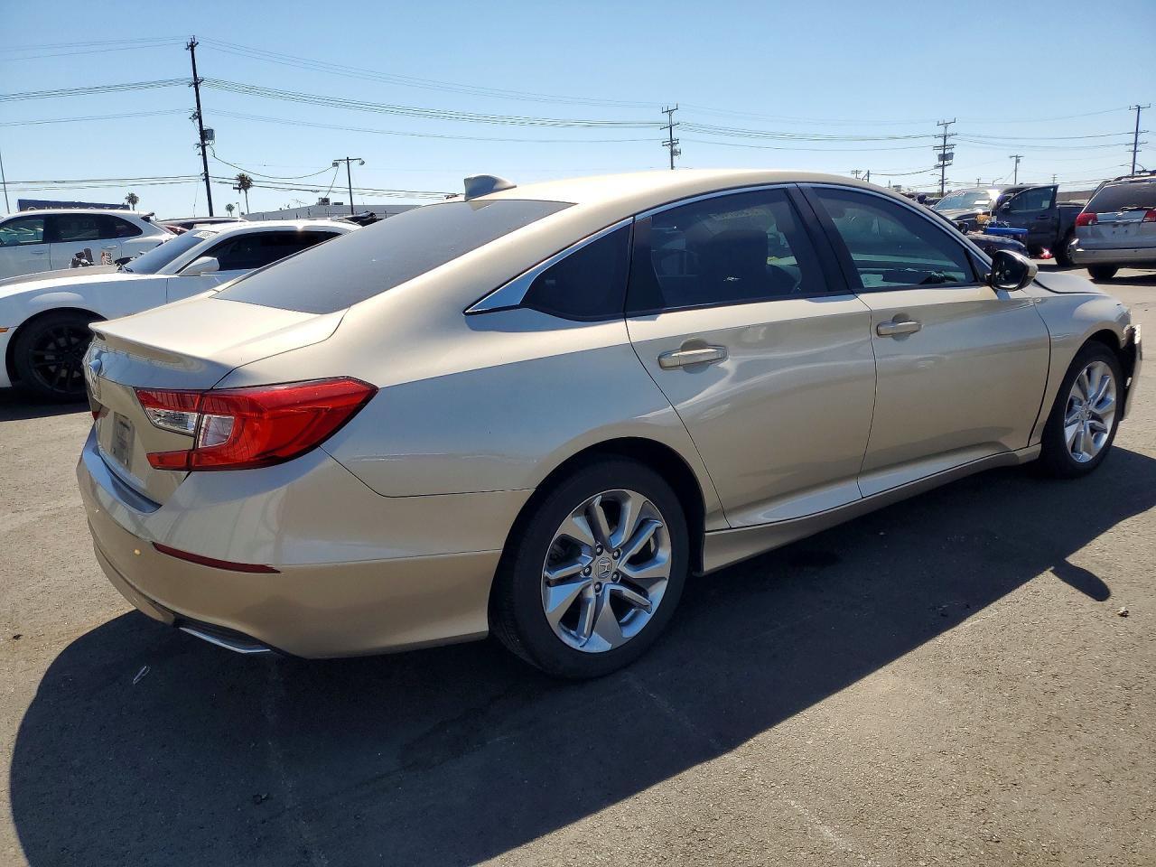 2019 Honda Accord Lx Beige vin: 1HGCV1F14KA037619