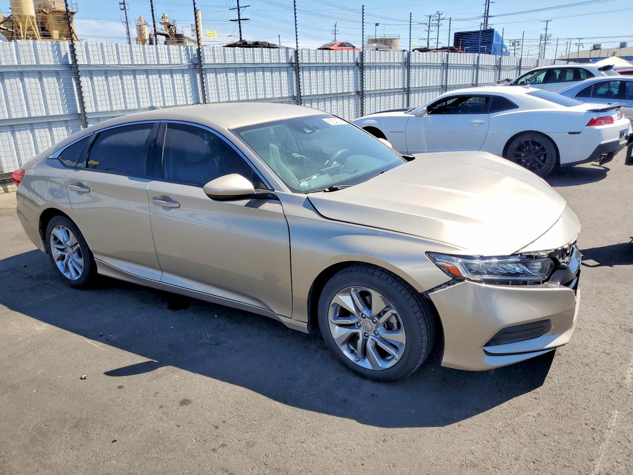 2019 Honda Accord Lx Beige vin: 1HGCV1F14KA037619