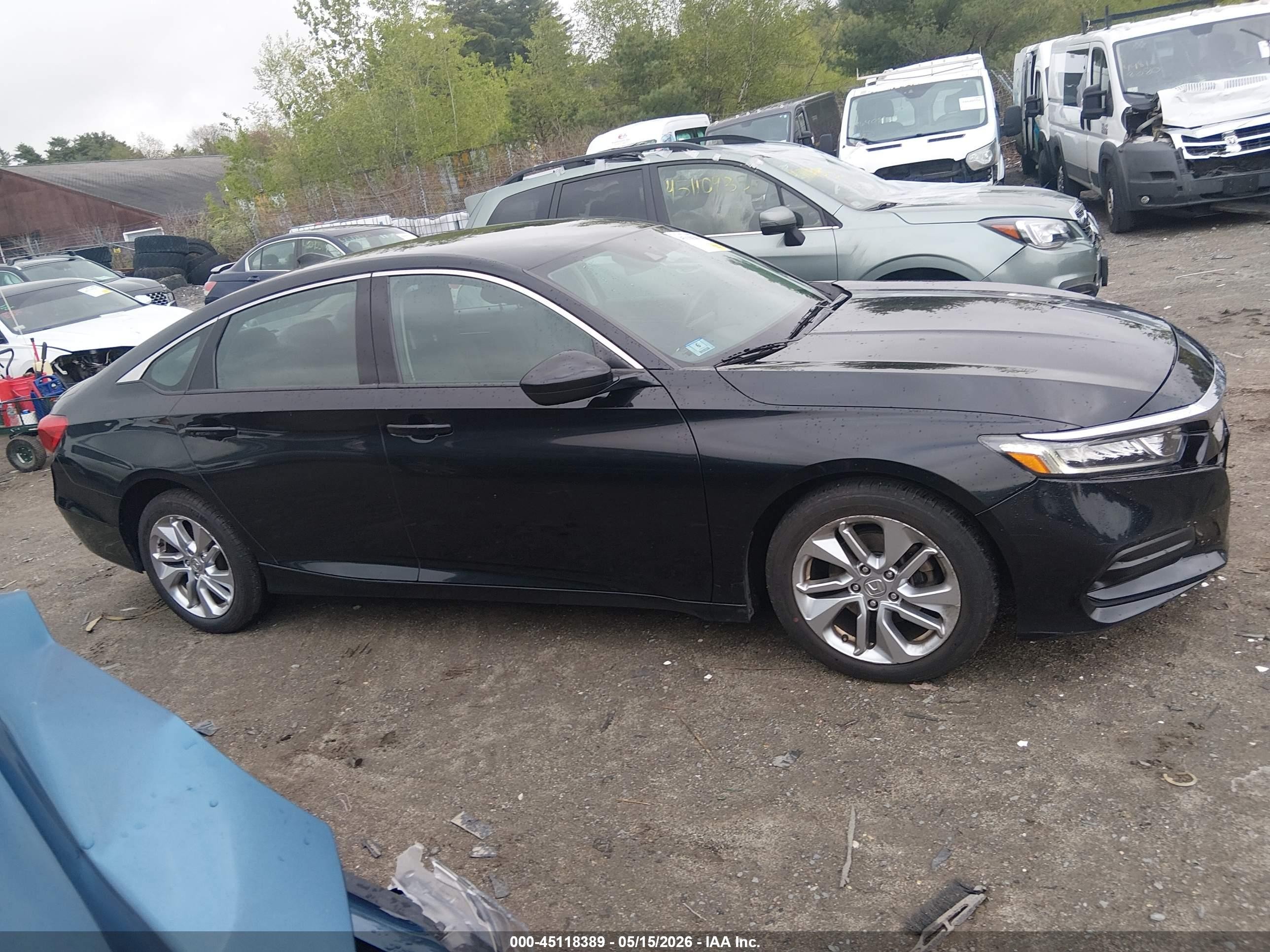 2019 Honda Accord Lx Черный vin: 1HGCV1F14KA105238