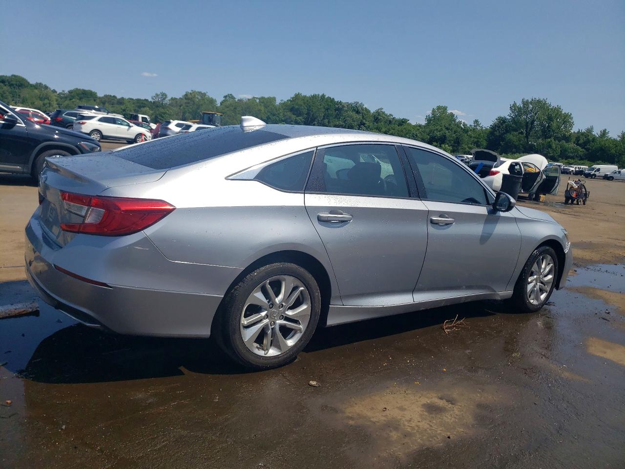 2018 Honda Accord Lx Silver vin: 1HGCV1F15JA144452